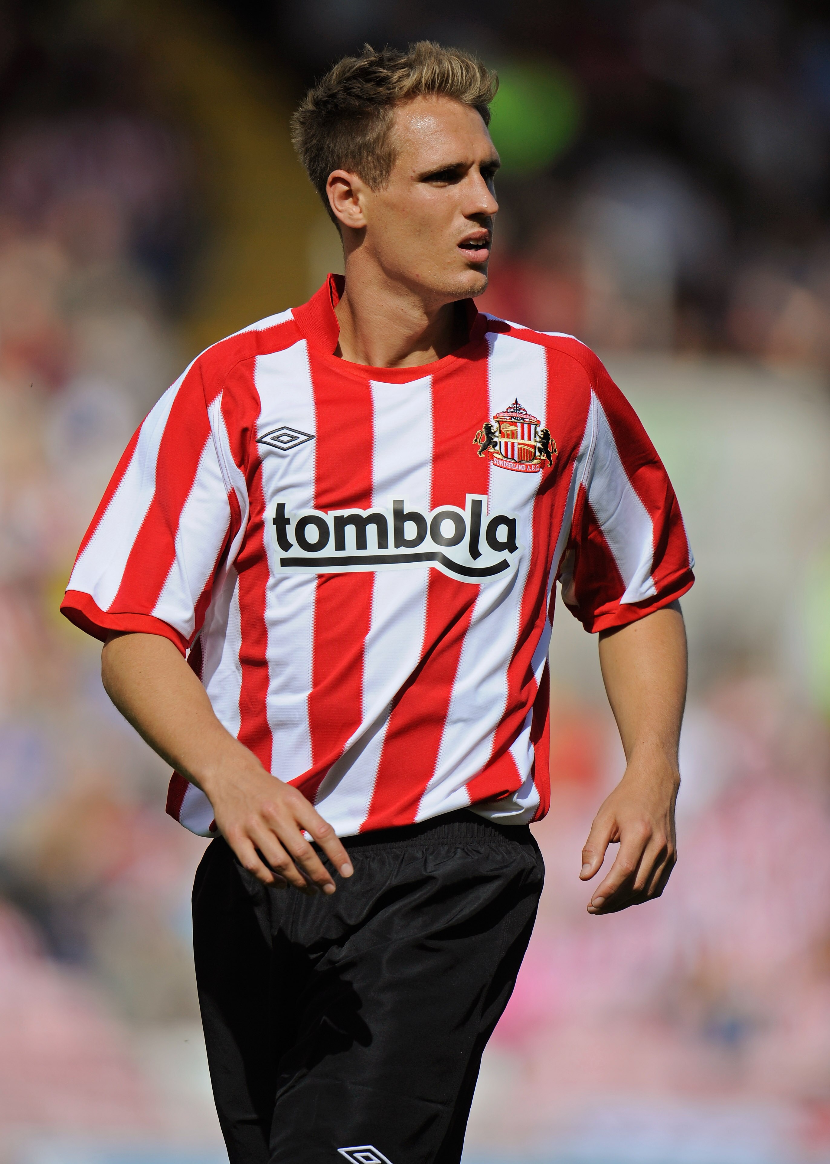 DARLINGTON, ENGLAND - JULY 17:  Mathew Kilgallon of Sunderland in action during the pre-season friendly match between Darlington and Sunderland at the Northern Echo Arena on July 17, 2010 in Darlington, England.  (Photo by Michael Regan/Getty Images)