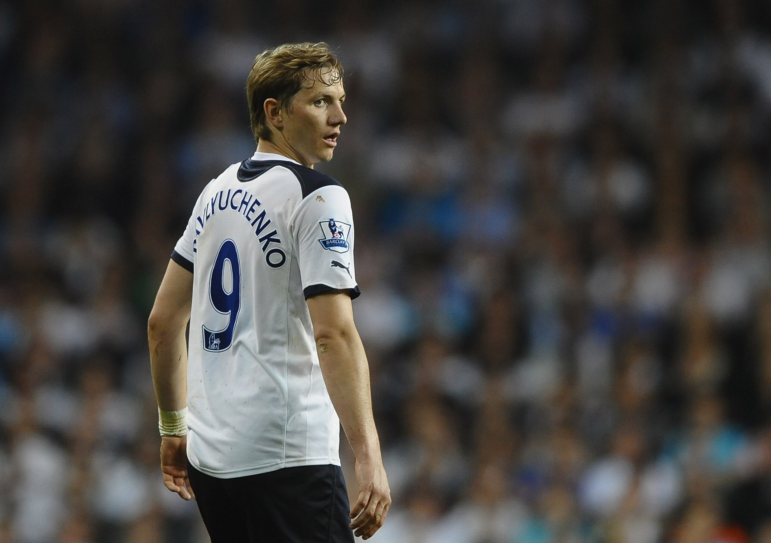 LONDON, ENGLAND - APRIL 20:  Roman Pavlyuchenko of Spurs looks on during the Barclays Premier League match between Tottenham Hotspur and Arsenal at White Hart Lane on April 20, 2011 in London, England.  (Photo by Laurence Griffiths/Getty Images)