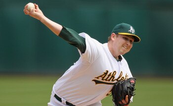 OAKLAND, CA - APRIL 17:  Trevor Cahill #53 of the Oakland Athletics picthes against the Detroit Tigers at Oakland-Alameda County Coliseum on April 17, 2011 in Oakland, California.  (Photo by Ezra Shaw/Getty Images)