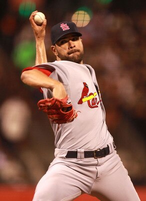 SAN FRANCISCO, CA - APRIL 09:  Jamie Garcia #54 of the St. Louis Cardinals pitches against the San Francisco Giants at AT&T Park on April 9, 2011 in San Francisco, California.  (Photo by Jed Jacobsohn/Getty Images)