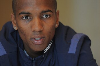 ST ALBANS, ENGLAND - MAY 31:  Ashley Young speaks to the media during the England press conference at the Grove Hotel on May 31, 2011 in Watford, England.  (Photo by Michael Regan/Getty Images)