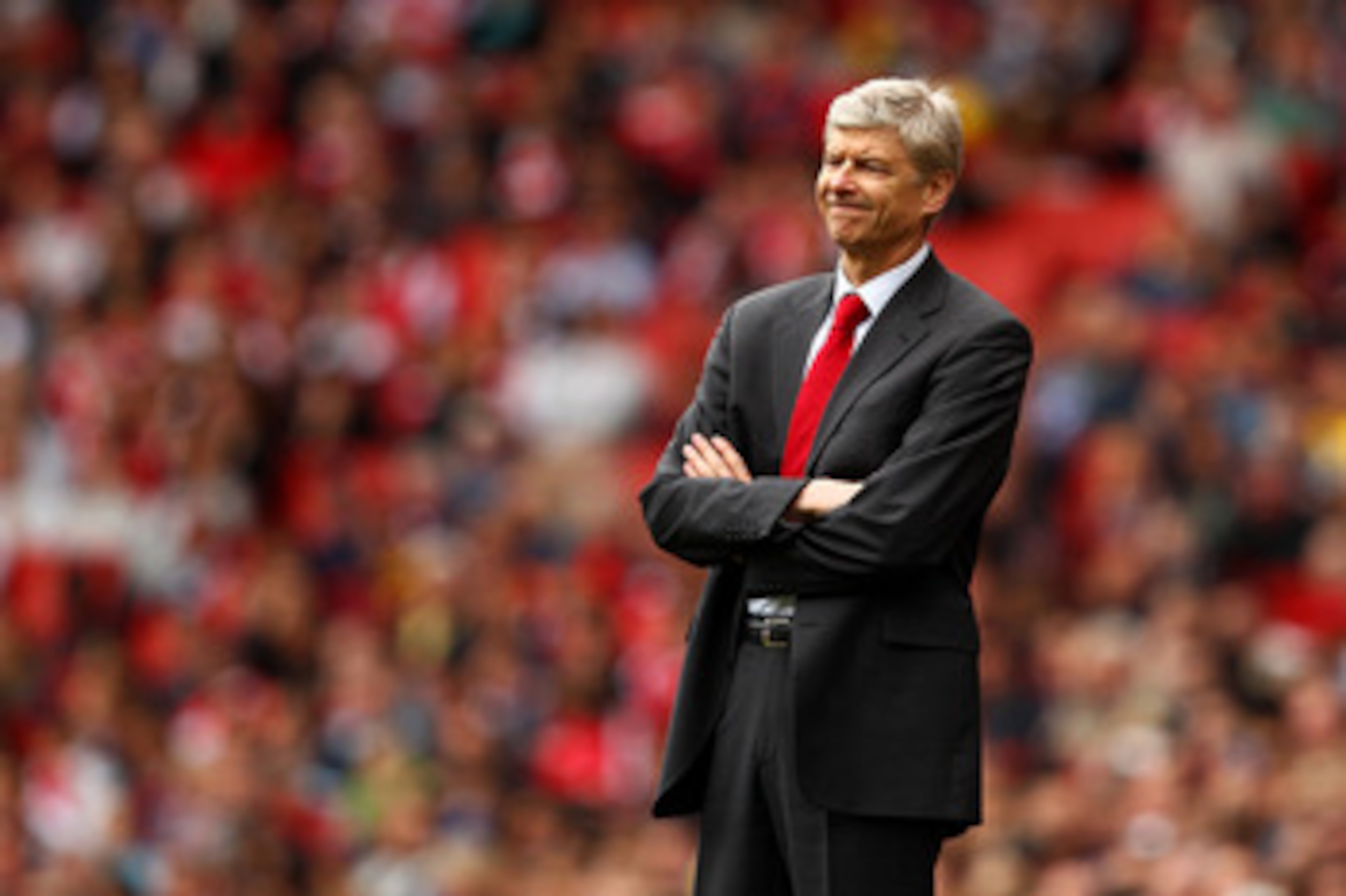 LONDON, ENGLAND - MAY 15: Arsene Wenger manager of Arsenal shows his frustration during the Barclays Premier League match between Arsenal and Aston Villa at the Emirates Stadium on May 15, 2011 in London, England. (Photo by Richard Heathcote/Getty Image LONDON, ENGLAND - MAY 15: Arsene Wenger manager of Arsenal shows his frustration during the Barclays Premier League match between Arsenal and Aston Villa at the Emirates Stadium on May 15, 2011 in London, England. (Photo by Richard Heathcote/Getty Image