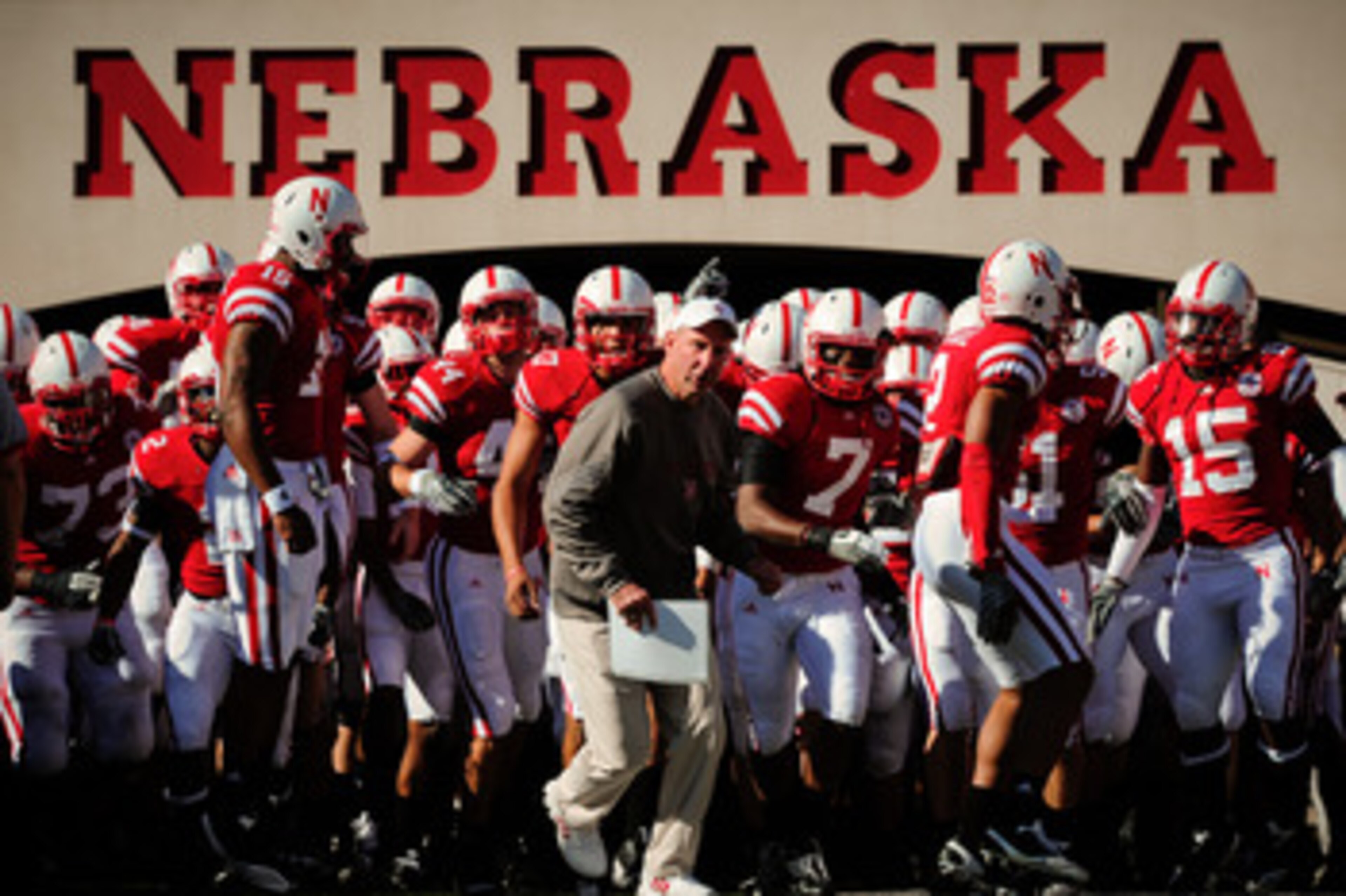 LINCOLN, NE - OCTOBER 30: Coach Bo Pelini leads his Nebraska Cornhusker football team on the field against the Missouri Tigers at Memorial Stadium on October 30, 2010 in Lincoln, Nebraska. Nebraska Defeated Missouri 31-17. (Photo by Eric Francis/Getty Im LINCOLN, NE - OCTOBER 30: Coach Bo Pelini leads his Nebraska Cornhusker football team on the field against the Missouri Tigers at Memorial Stadium on October 30, 2010 in Lincoln, Nebraska. Nebraska Defeated Missouri 31-17. (Photo by Eric Francis/Getty Im