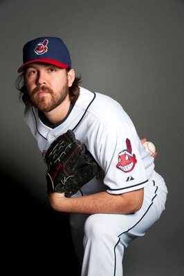 GOODYEAR, AZ - FEBRUARY 22: Chris Perez #54 of the Cleveland Indians poses during their photo day at the Cleveland Indians Spring Training Complex on February 22, 2011 in Goodyear, Arizona. (Photo by Rob Tringali/Getty Images)