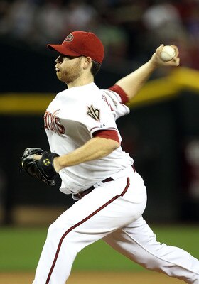 PHOENIX, AZ - APRIL 25:  Starting pitcher Ian Kennedy #31 of the Arizona Diamondbacks pitches against the Philadelphia Phillies during the Major League Baseball game at Chase Field on April 25, 2011 in Phoenix, Arizona.  The Diamondbacks defeated the Phil