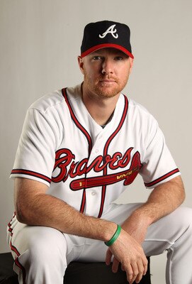 LAKE BUENA VISTA, FL - FEBRUARY 21: Jonny Venters #39 of the Atlanta Braves during Photo Day at  Champion Stadium at ESPN Wide World of Sports of Complex on February 21, 2011 in Lake Buena Vista, Florida.  (Photo by Mike Ehrmann/Getty Images)