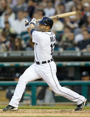 DETROIT - APRIL 26:  Alex Avila #13 of the Detroit Tigers bats during the seventh inning of the game against the Seattle Mariners at Comerica Park on April 26, 2011 in Detroit, Michigan. The Mariners defeated the Tigers 7-3.  (Photo by Leon Halip/Getty Im