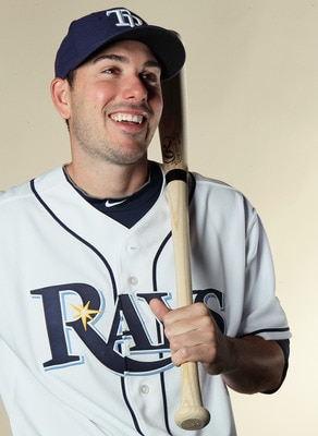 FT. MYERS, FL - FEBRUARY 22:  Matt Joyce #20 of the Tampa Bay Rays poses for a portrait during the Tampa Bay Rays Photo Day on February 22, 2011 at the Charlotte Sports Complex in Port Charlotte, Florida.  (Photo by Elsa/Getty Images)