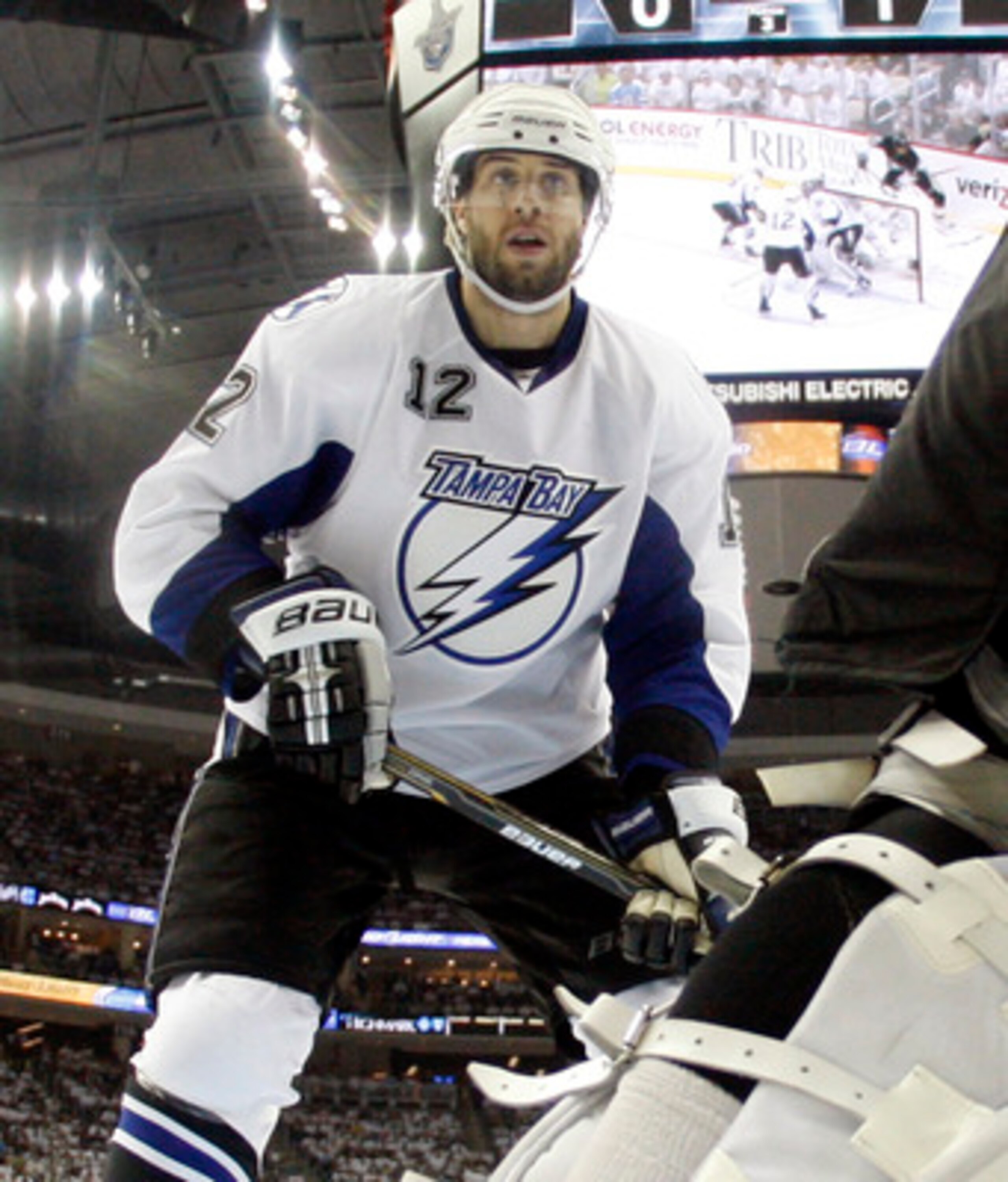 PITTSBURGH, PA - APRIL 27:  Simon Gagne #12 of the Tampa Bay Lightning skates against the Pittsburgh Penguins in Game Seven of the Eastern Conference Quarterfinals during the 2011 NHL Stanley Cup Playoffs at Consol Energy Center on April 27, 2011 in Pitts