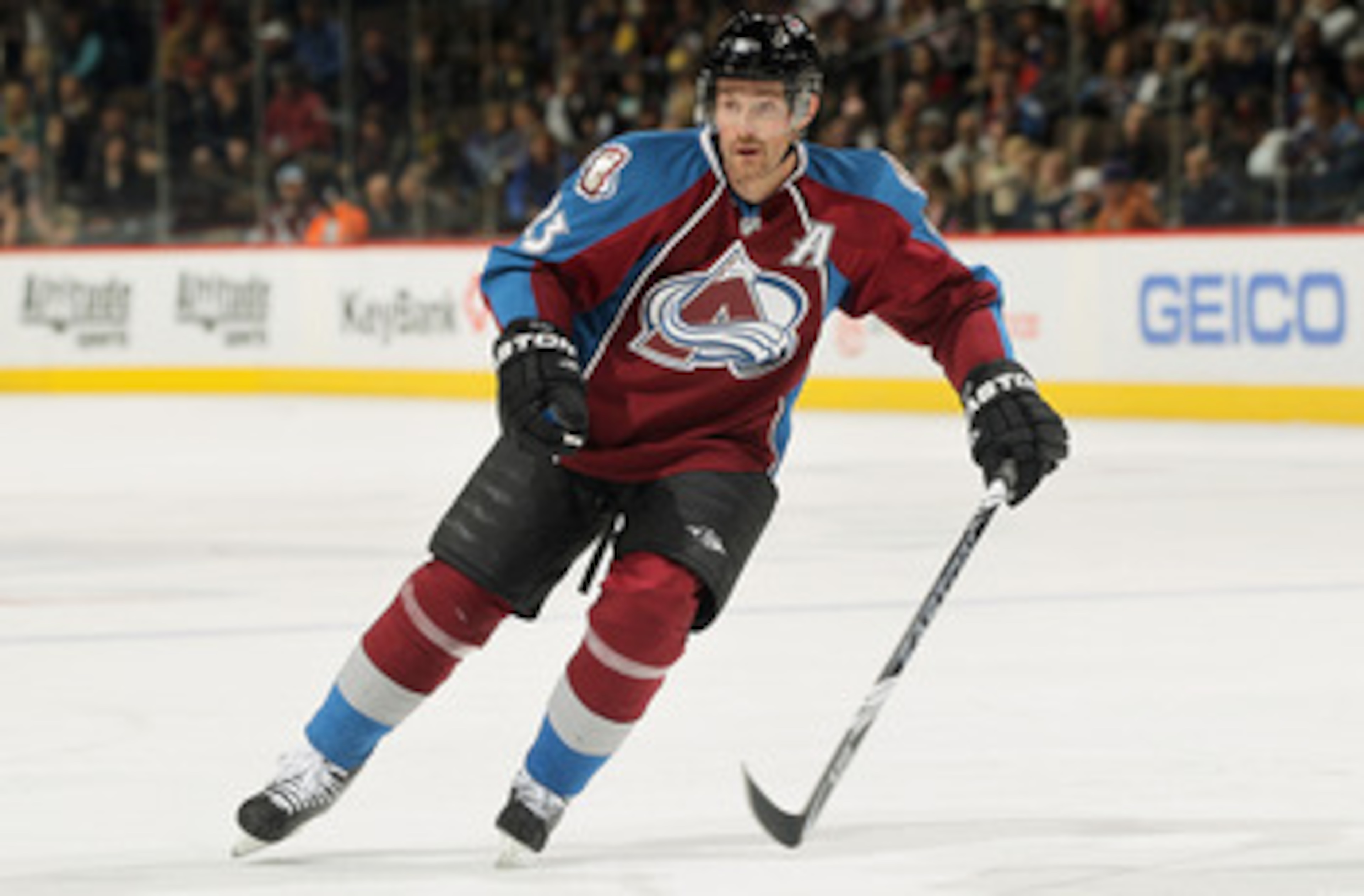 DENVER, CO - MARCH 22:  Milan Hejduk #23 of the Colorado Avalanche skates against the Columbus Blue Jackets at the Pepsi Center on March 22, 2011 in Denver, Colorado. The Avalanche defeated the Blue Jackets 5-4 in an overtime shootout.  (Photo by Doug Pen