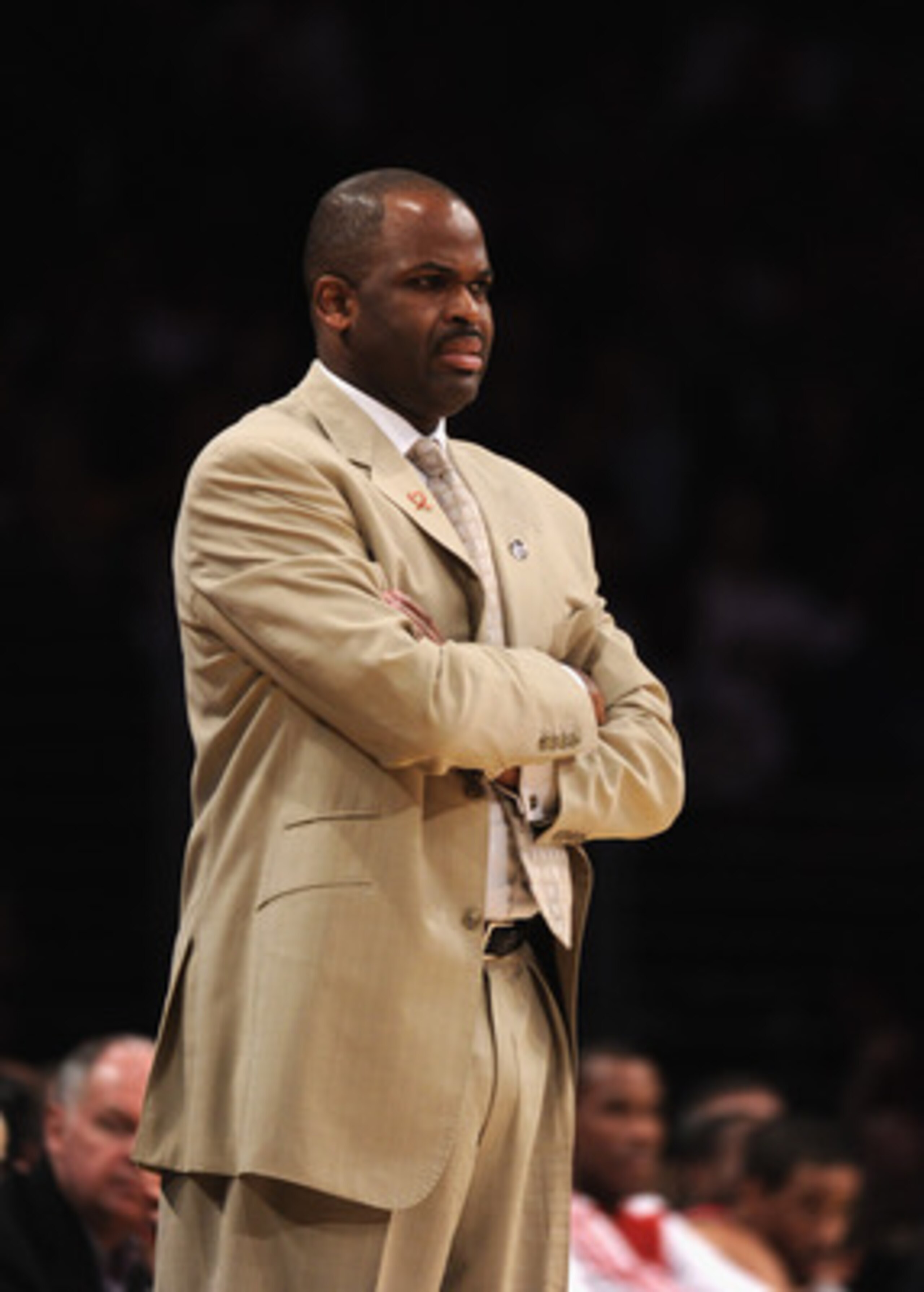 LOS ANGELES, CA - MARCH 20:  Head Coach Nate McMillan of the Portland Trail Blazers watches play courtside during the game against the Los Angeles Lakers at the Staples Center on March 20, 2011 in Los Angeles, California.  NOTE TO USER: User expressly ack