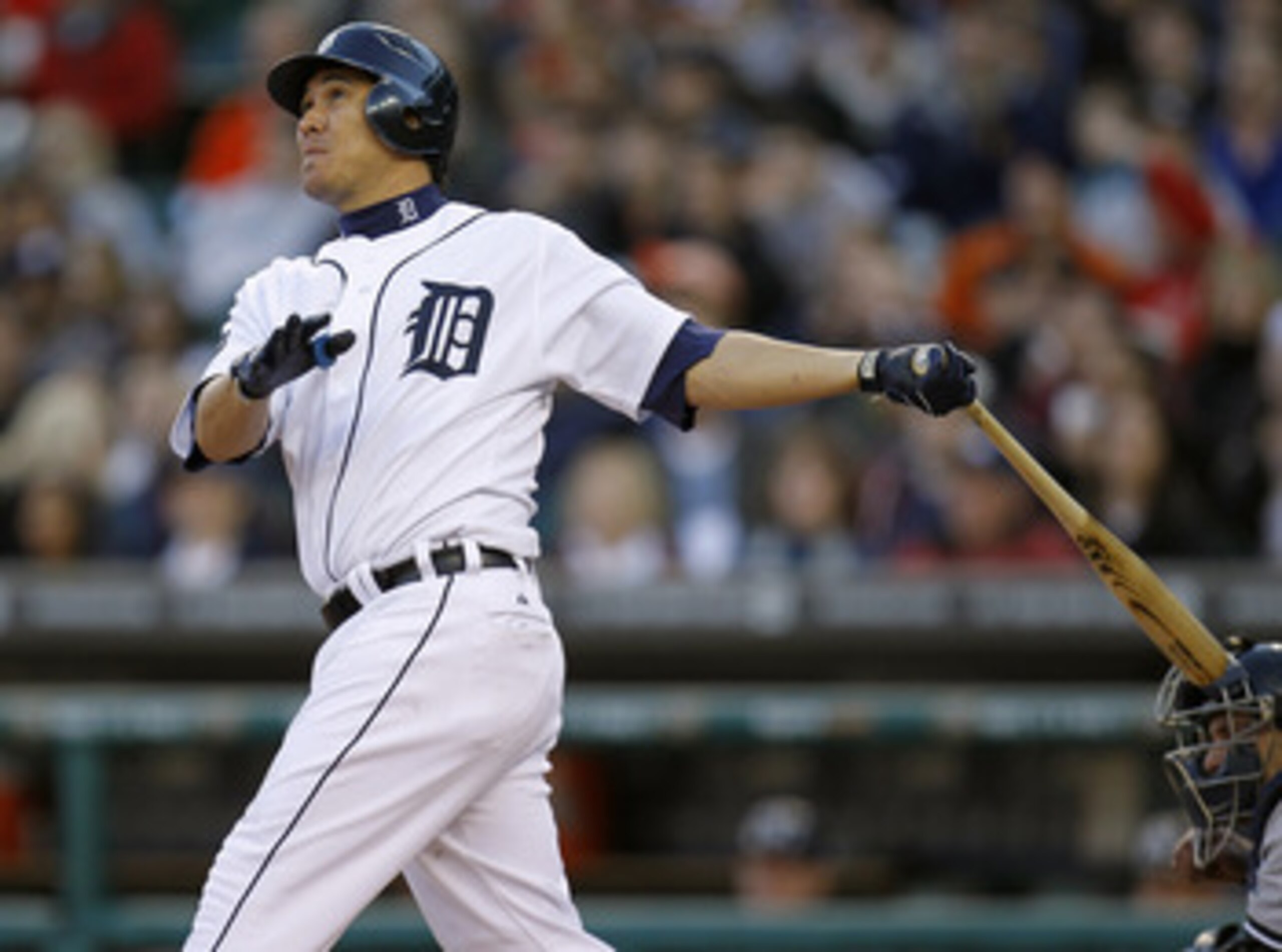 DETROIT, MI - MAY 04: Magglio Ordonez #30 of the Detroit Tigers hits a third inning home run while playing the New York Yankees at Comerica Park on May 4, 2011 in Detroit, Michigan. (Photo by Gregory Shamus/Getty Images) DETROIT, MI - MAY 04: Magglio Ordonez #30 of the Detroit Tigers hits a third inning home run while playing the New York Yankees at Comerica Park on May 4, 2011 in Detroit, Michigan. (Photo by Gregory Shamus/Getty Images)