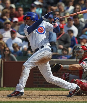 CHICAGO, IL - MAY 08: Aramis Ramirez #16 of the Chicago Cubs takes a swing against the Cincinnati Reds at Wrigley Field on May 8, 2011 in Chicago, Illinois. The Reds defeated the Cubs 2-0. (Photo by Jonathan Daniel/Getty Images)