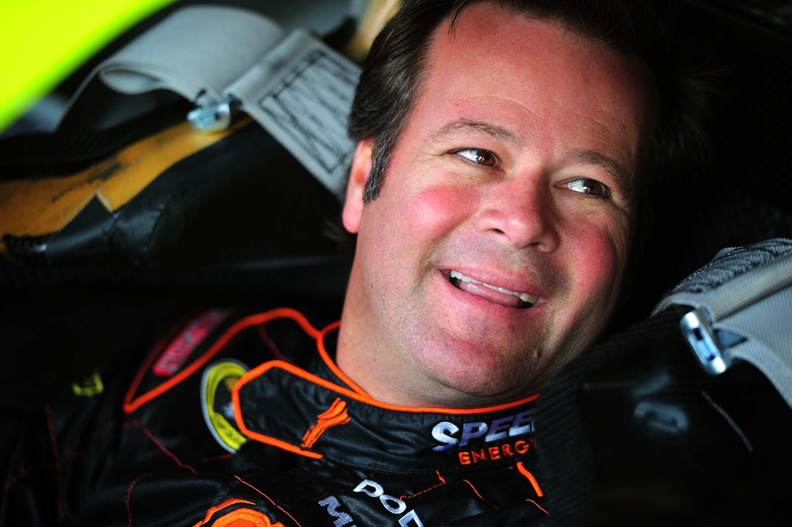FONTANA, CA - MARCH 26: Robby Gordon, driver of the #7 Speed Energy Dodge, sits in his car during practice for the NASCAR Sprint Cup Series Auto Club 400 at Auto Club Speedway on March 26, 2011 in Fontana, California. (Photo by Robert Laberge/Getty Imag FONTANA, CA - MARCH 26: Robby Gordon, driver of the #7 Speed Energy Dodge, sits in his car during practice for the NASCAR Sprint Cup Series Auto Club 400 at Auto Club Speedway on March 26, 2011 in Fontana, California. (Photo by Robert Laberge/Getty Imag