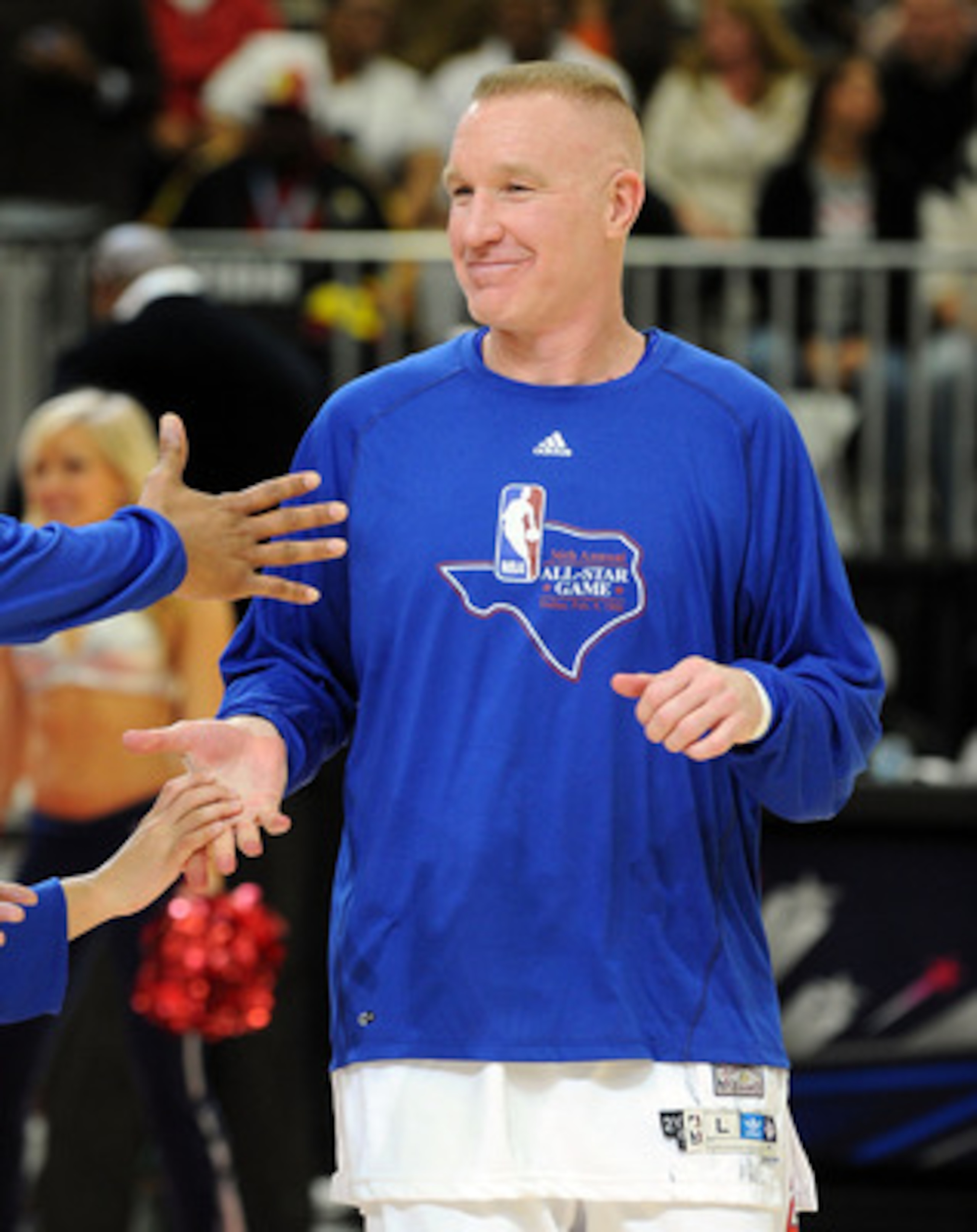 DALLAS - FEBRUARY 12:  NBA player Chris Mullin during the NBA All-Star celebrity game presented by Final Fantasy XIII held at the Dallas Convention Center on February 12, 2010 in Dallas, Texas.  (Photo by Jason Merritt/Getty Images)