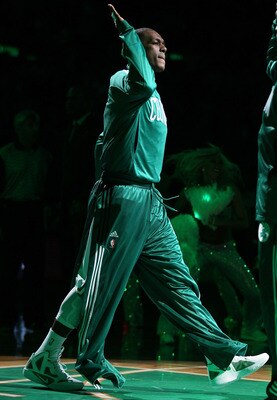 BOSTON, MA - MAY 09: Rajon Rondo #9 of the Boston Celtics walks out as he is annouced in the starting line up before Game Four of the Eastern Conference Semifinals in the 2011 NBA Playoffs on May 9, 2011 at the TD Garden in Boston, Massachusetts. NOTE TO BOSTON, MA - MAY 09: Rajon Rondo #9 of the Boston Celtics walks out as he is annouced in the starting line up before Game Four of the Eastern Conference Semifinals in the 2011 NBA Playoffs on May 9, 2011 at the TD Garden in Boston, Massachusetts. NOTE TO
