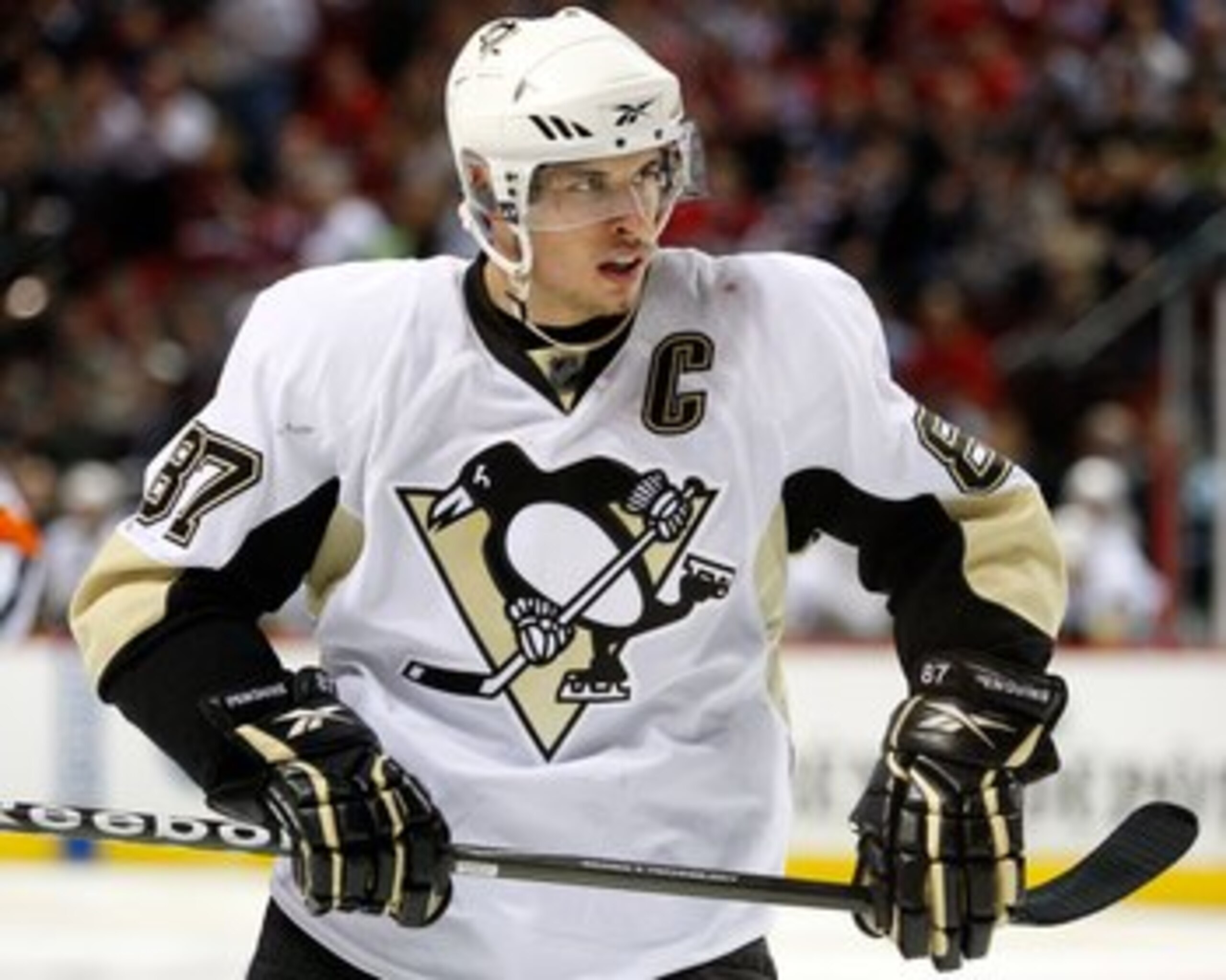 MONTREAL- MAY 4:  Sidney Crosby #87 of the Pittsburgh Penguins readies for a faceoff in Game Three of the Eastern Conference Semifinals against the Montreal Canadiens during the 2010 NHL Stanley Cup Playoffs at the Bell Centre on May 4, 2010 in Montreal, 