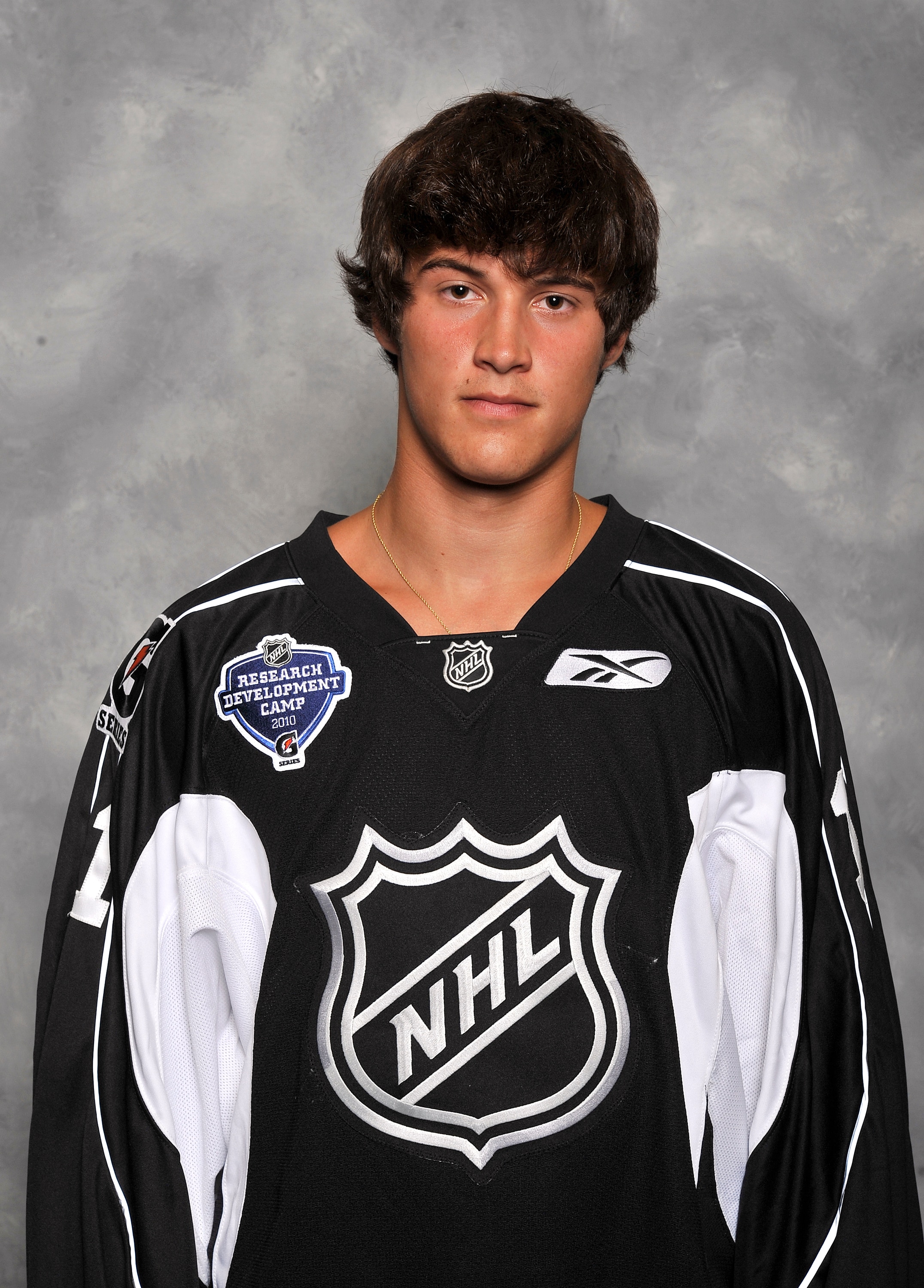 TORONTO - AUGUST 17: John Gibson poses for a portrait during the 2010 NHL Research, development and orientation camp at the Mastercard Centre for Hockey Excellence August 17, 2010 in Toronto, Ontario, Canada. (Photo by Graig Abel/Getty Images) TORONTO - AUGUST 17: John Gibson poses for a portrait during the 2010 NHL Research, development and orientation camp at the Mastercard Centre for Hockey Excellence August 17, 2010 in Toronto, Ontario, Canada. (Photo by Graig Abel/Getty Images)