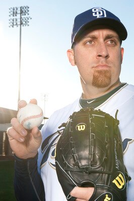 PEORIA, AZ - FEBRUARY 23: Aaron Harang #41 of the San Diego Padres poses during their photo day at the Padres Spring Training Complex on February 23, 2011 in Peoria, Arizona. (Photo by Rob Tringali/Getty Images) PEORIA, AZ - FEBRUARY 23: Aaron Harang #41 of the San Diego Padres poses during their photo day at the Padres Spring Training Complex on February 23, 2011 in Peoria, Arizona. (Photo by Rob Tringali/Getty Images)