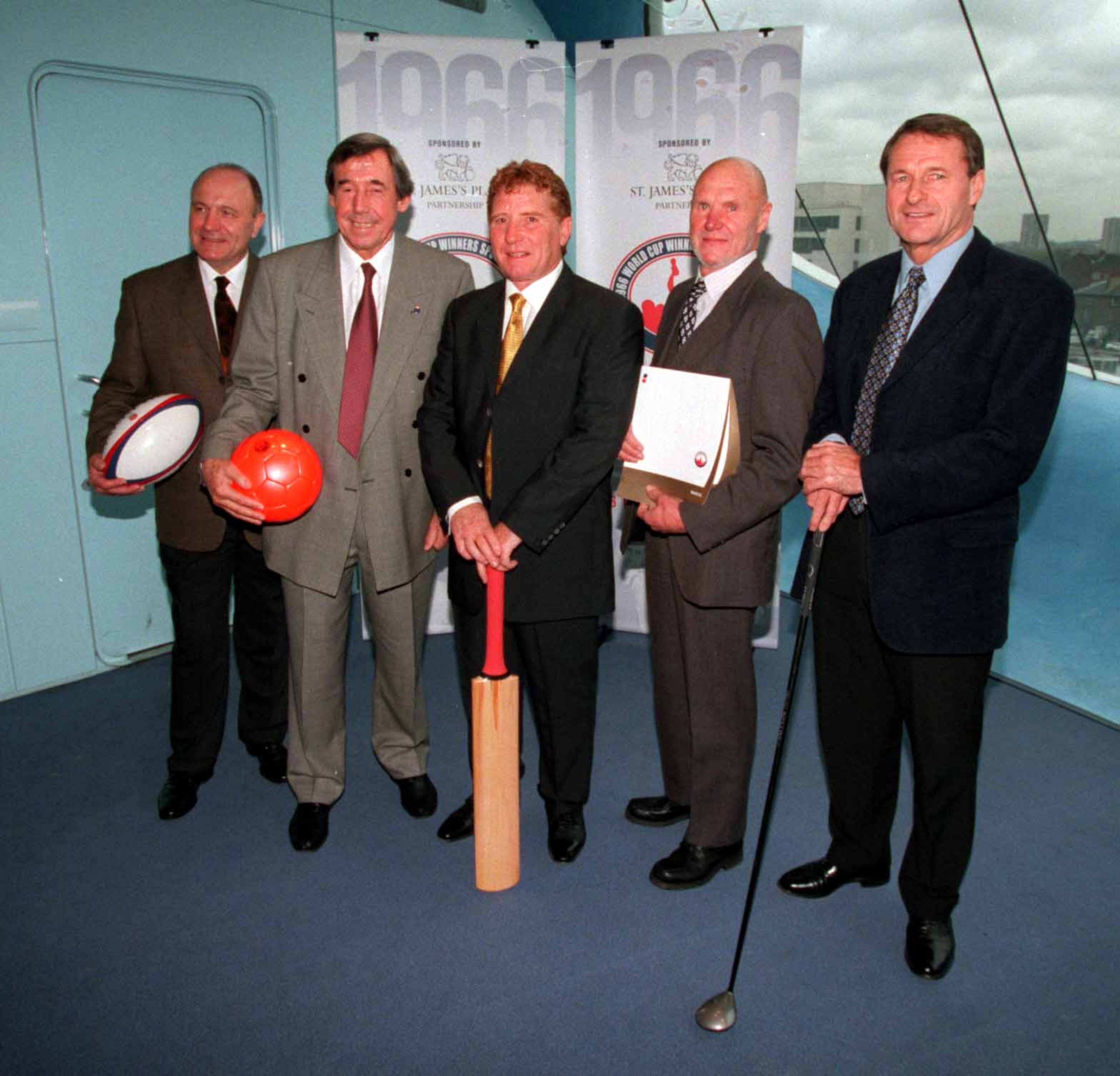 6 Dec 2000: George Cohen, Gordon Banks, Alan Ball, Ray Wilson and Roger Hunt during a Photoshoot at Lords Cricket Ground today after a lunch held by the 1966 World Cup Winners Sporting Club. Mandatory Credit: Paul Severn/ALLSPORT 6 Dec 2000: George Cohen, Gordon Banks, Alan Ball, Ray Wilson and Roger Hunt during a Photoshoot at Lords Cricket Ground today after a lunch held by the 1966 World Cup Winners Sporting Club. Mandatory Credit: Paul Severn/ALLSPORT