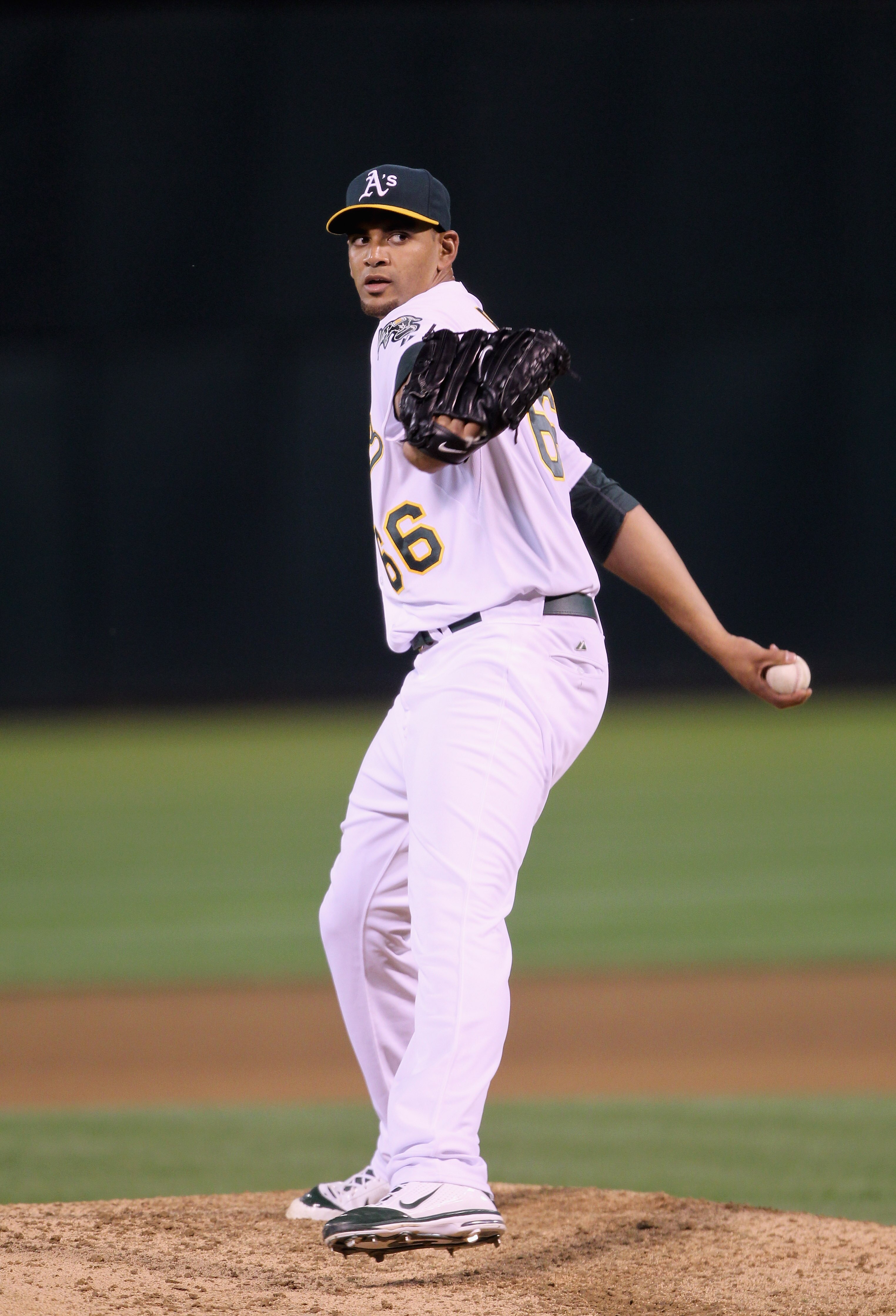 OAKLAND, CA - MAY 03:  Tyson Ross #66 of the Oakland Athletics in action against the Cleveland Indians at Oakland-Alameda County Coliseum on May 3, 2011 in Oakland, California.  (Photo by Ezra Shaw/Getty Images)