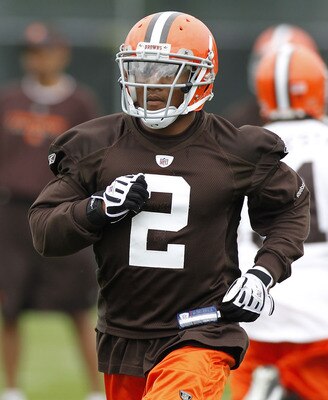 BEREA, OH - MAY 01:  T.J. Ward #2 of the Cleveland Browns runs a drill during rookie mini camp at the Cleveland Browns Training and Administrative Complex on May 1, 2010 in Berea, Ohio.  (Photo by Gregory Shamus/Getty Images)