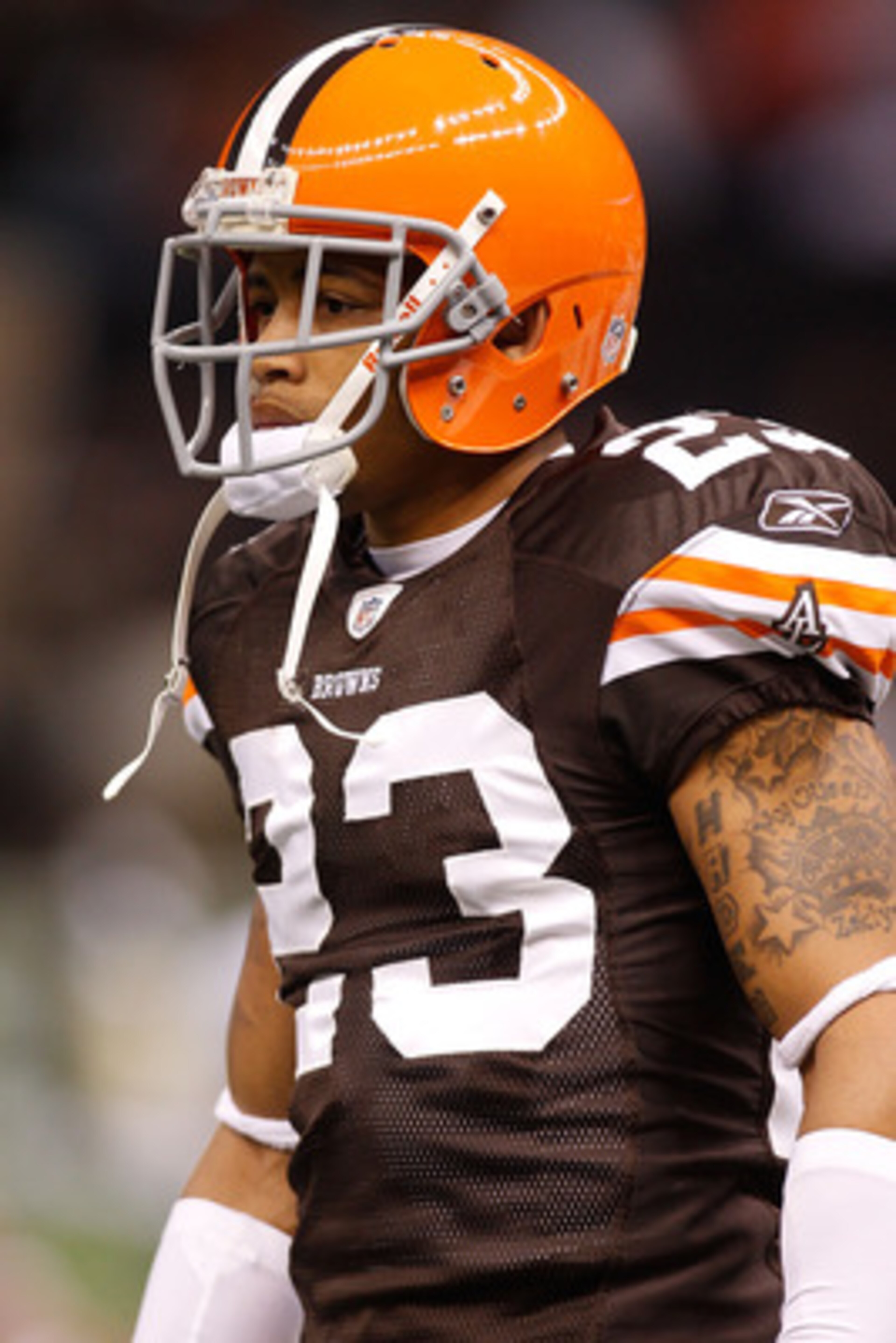 NEW ORLEANS - OCTOBER 24:  Joe Haden #23 of the Cleveland Browns in action against the New Orleans Saints at the Louisiana Superdome on October 24, 2010 in New Orleans, Louisiana.  (Photo by Chris Graythen/Getty Images)