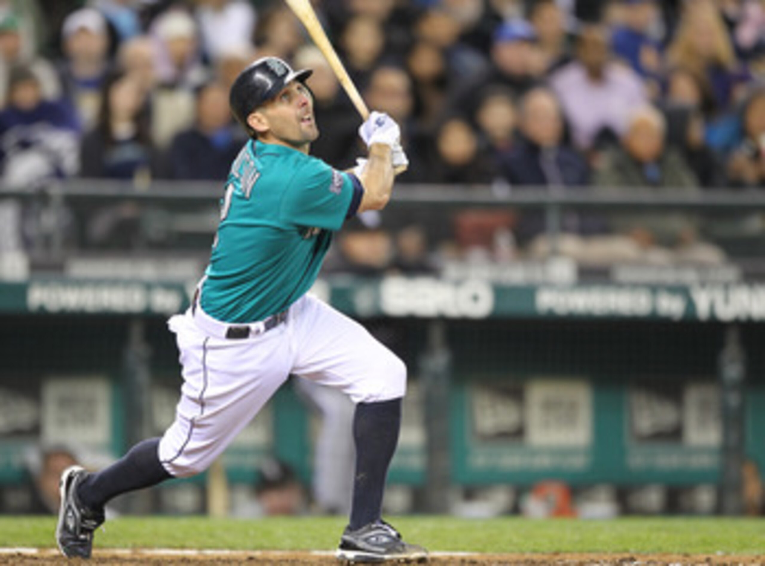 SEATTLE - MAY 06:  Jack Wilson #2 of the Seattle Mariners bats against the Chicago White Sox at Safeco Field on May 6, 2011 in Seattle, Washington. The Mariners won 3-2. (Photo by Otto Greule Jr/Getty Images)