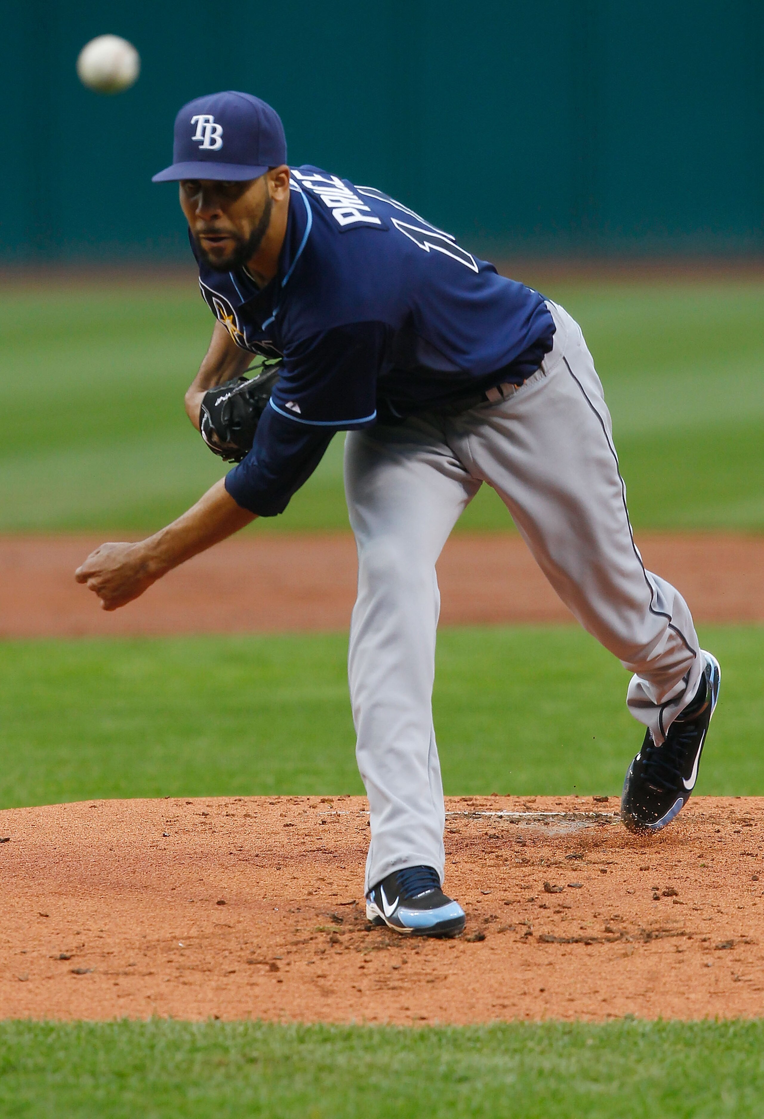CLEVELAND - MAY 11:  David Price #14 of the Tampa Bay Rays pitches against  the Cleveland Indians during the game on May 11, 2011 at Progressive Field in Cleveland, Ohio.  (Photo by Jared Wickerham/Getty Images)