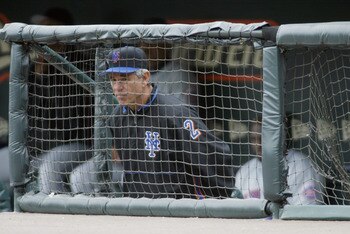 SAN FRANCISCO - AUGUST 22:  Manager Bobby Valentine of the New York Mets looks on against the San Francisco Giants during the game on August 22, 2002 at Pac Bell Park in San Francisco, California.  The Giants defeated the Mets 3-1.  (Photo by Jed Jacobsoh