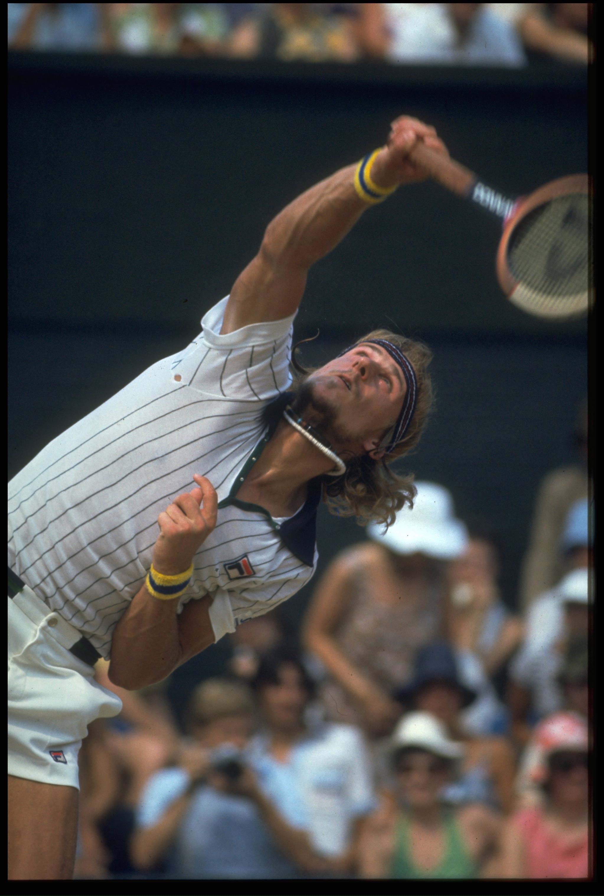 JUN 1980:  A PICTURE SHOWING BJORN BORG OF SWEDEN IN ACTION DURING THE FRENCH TENNIS OPEN Mandatory Credit: Allsport UK/ALLSPORT