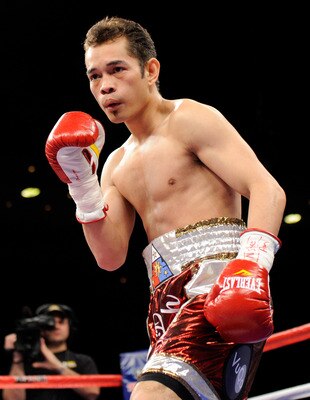 LAS VEGAS, NV - FEBRUARY 19:  Nonito Donaire of the Philippines is seen in the ring as he fights Fernando Montiel of Mexico during their WBC/WBO bantamweight championship bout at the Mandalay Bay Events Center February 19, 2011 in Las Vegas, Nevada. Donai