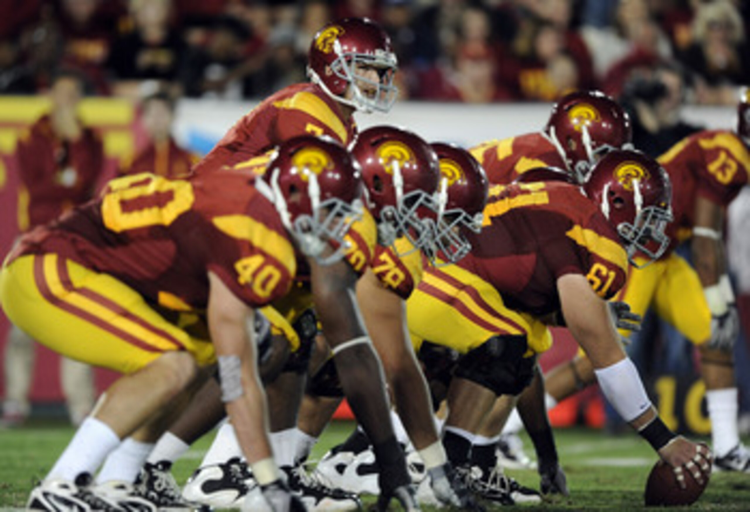 LOS ANGELES, CA - OCTOBER 30: Matt Barkley #7 of the USC Trojans lines up against the Oregon Ducks at Los Angeles Memorial Coliseum on October 30, 2010 in Los Angeles, California. (Photo by Harry How/Getty Images) LOS ANGELES, CA - OCTOBER 30: Matt Barkley #7 of the USC Trojans lines up against the Oregon Ducks at Los Angeles Memorial Coliseum on October 30, 2010 in Los Angeles, California. (Photo by Harry How/Getty Images)