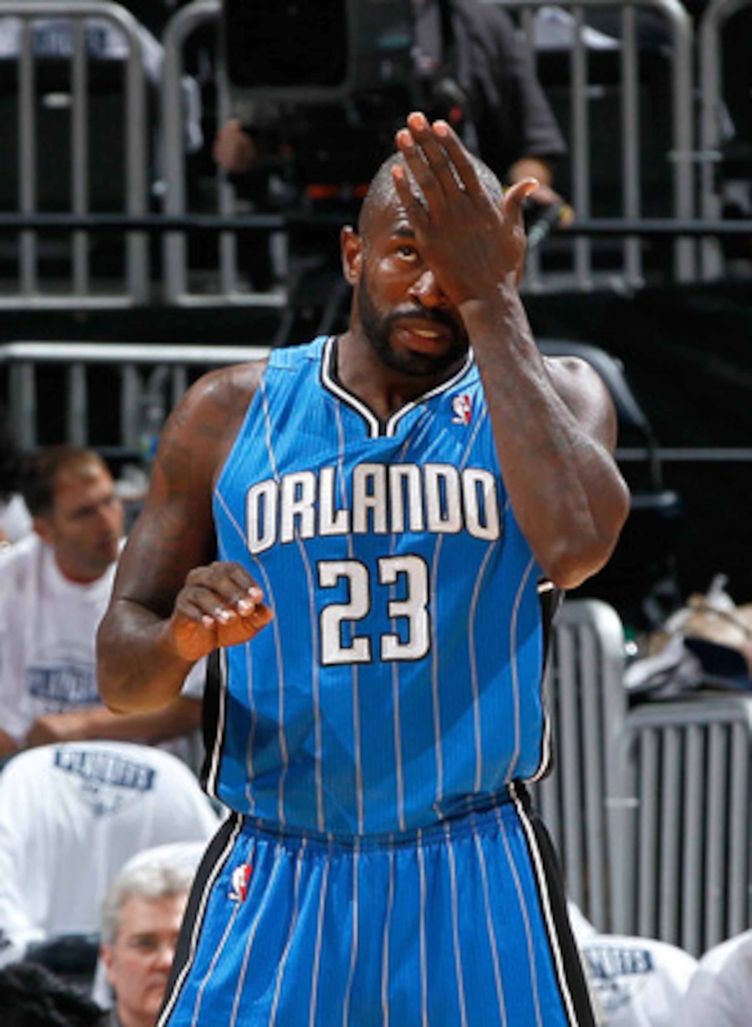 ATLANTA, GA - APRIL 22:  Jason Richardson #23 of the Orlando Magic against the Atlanta Hawks during Game Three of the Eastern Conference Quarterfinals in the 2011 NBA Playoffs at Philips Arena on April 22, 2011 in Atlanta, Georgia.  NOTE TO USER: User exp
