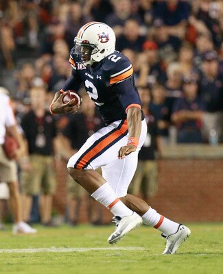AUBURN, AL - SEPTEMBER 18:  Cameron Newton #2 of the Auburn Tigers against the Clemson Tigers at Jordan-Hare Stadium on September 18, 2010 in Auburn, Alabama.  (Photo by Kevin C. Cox/Getty Images)