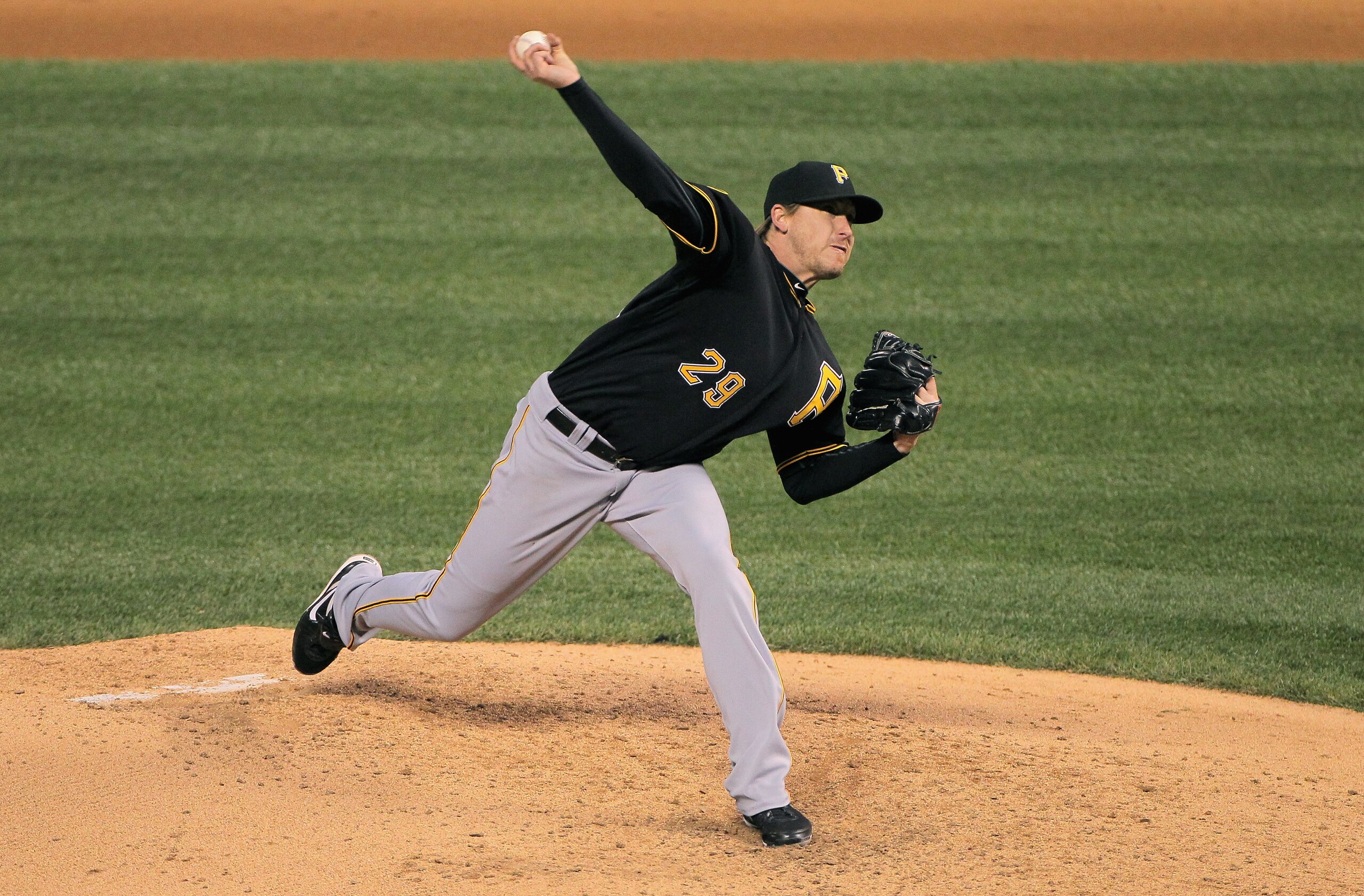 DENVER, CO - APRIL 29:  Starting pitcher Kevin Correia #29 of the Pittsburgh Pirates works against the Colorado Rockies at Coors Field on April 29, 2011 in Denver, Colorado. The Pirates defeated the Rockies 3-0.  (Photo by Doug Pensinger/Getty Images)
