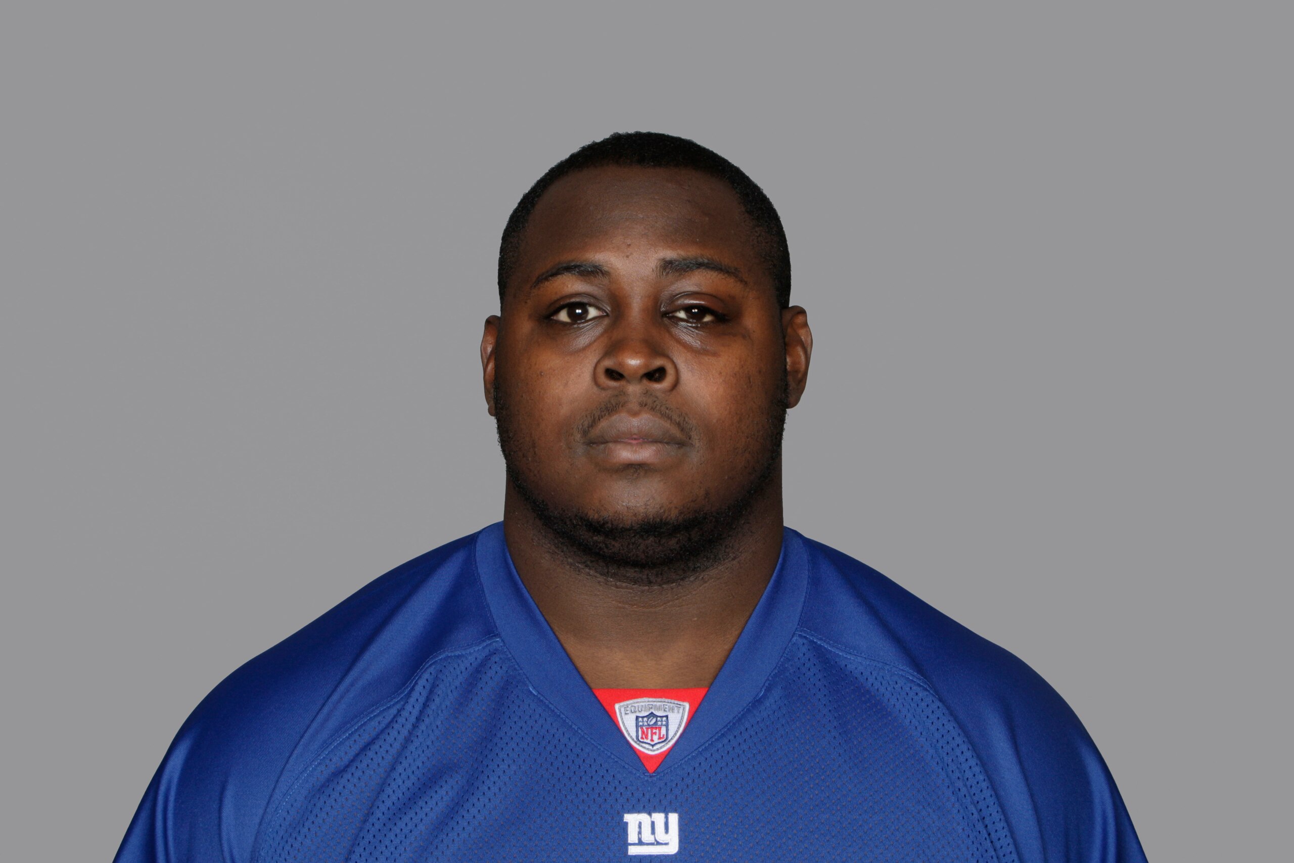 EAST RUTHERFORD, NJ - CIRCA 2010: In this handout image provided by the NFL, Rocky Bernard of the New York Giants poses for his 2010 NFL headshot circa 2010 in East Rutherford, New Jersey. (Photo by NFL via Getty Images)