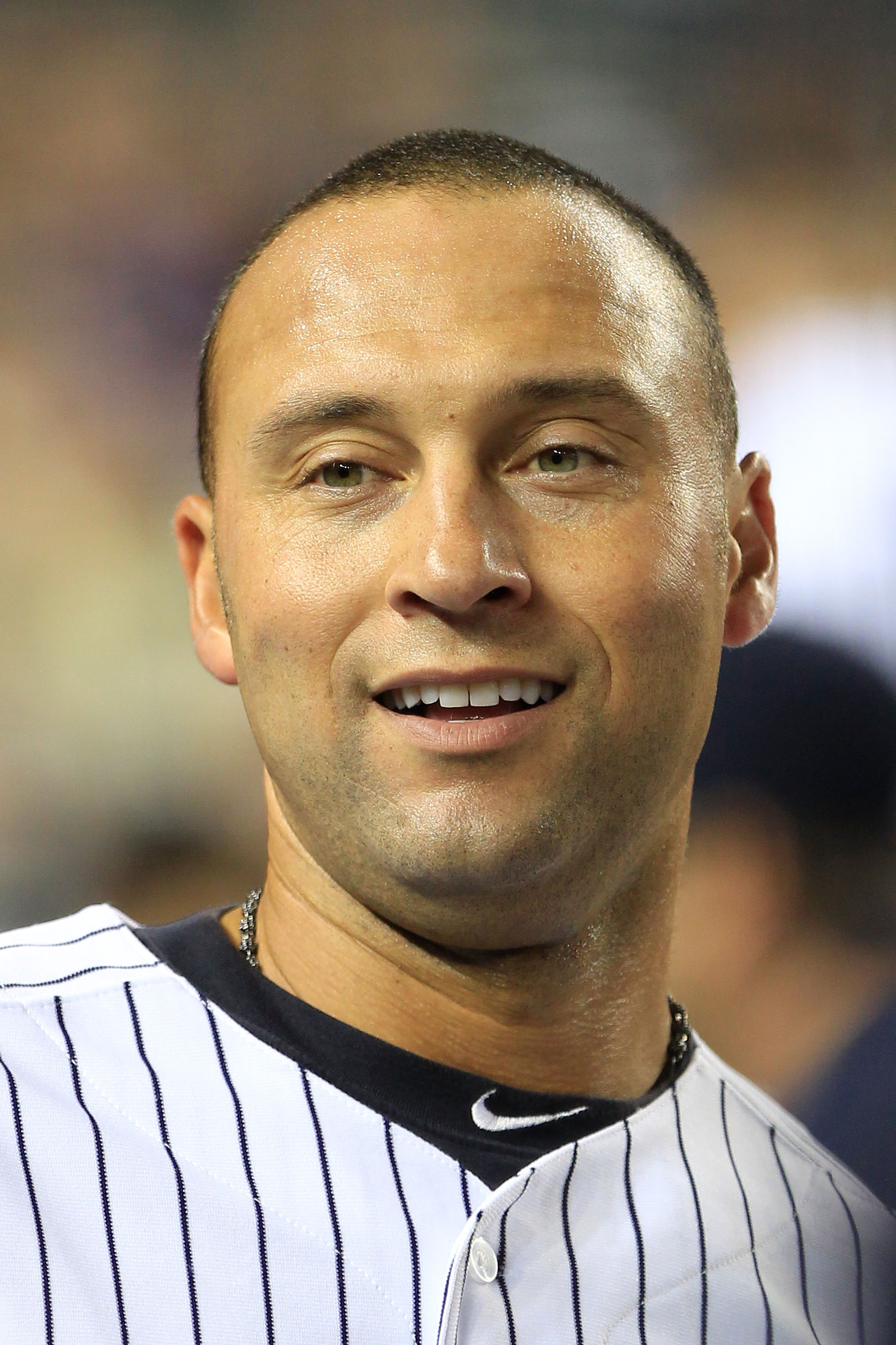 NEW YORK, NY - APRIL 26:  Derek Jeter #2 of the New York Yankees looks on from the dugout against the Chicago White Sox at Yankee Stadium on April 26, 2011 in the Bronx borough of New York City.  (Photo by Chris Trotman/Getty Images)