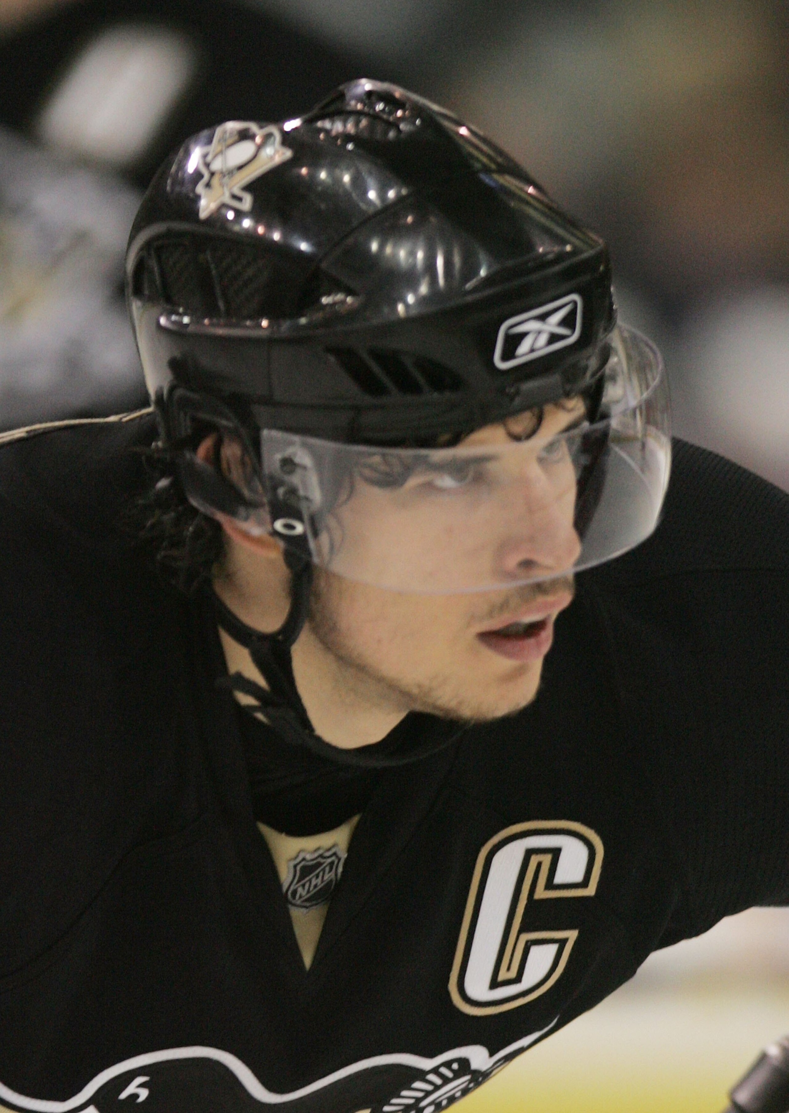 PITTSBURGH - MAY 04: Sidney Crosby #87 of the Pittsburgh Penguins shows off his playoff beard during his game against the New York Rangers in game five of the Eastern Conference Semifinals of the 2008 NHL Stanley Cup Playoffs on May 4, 2008 at the Mellon PITTSBURGH - MAY 04: Sidney Crosby #87 of the Pittsburgh Penguins shows off his playoff beard during his game against the New York Rangers in game five of the Eastern Conference Semifinals of the 2008 NHL Stanley Cup Playoffs on May 4, 2008 at the Mellon