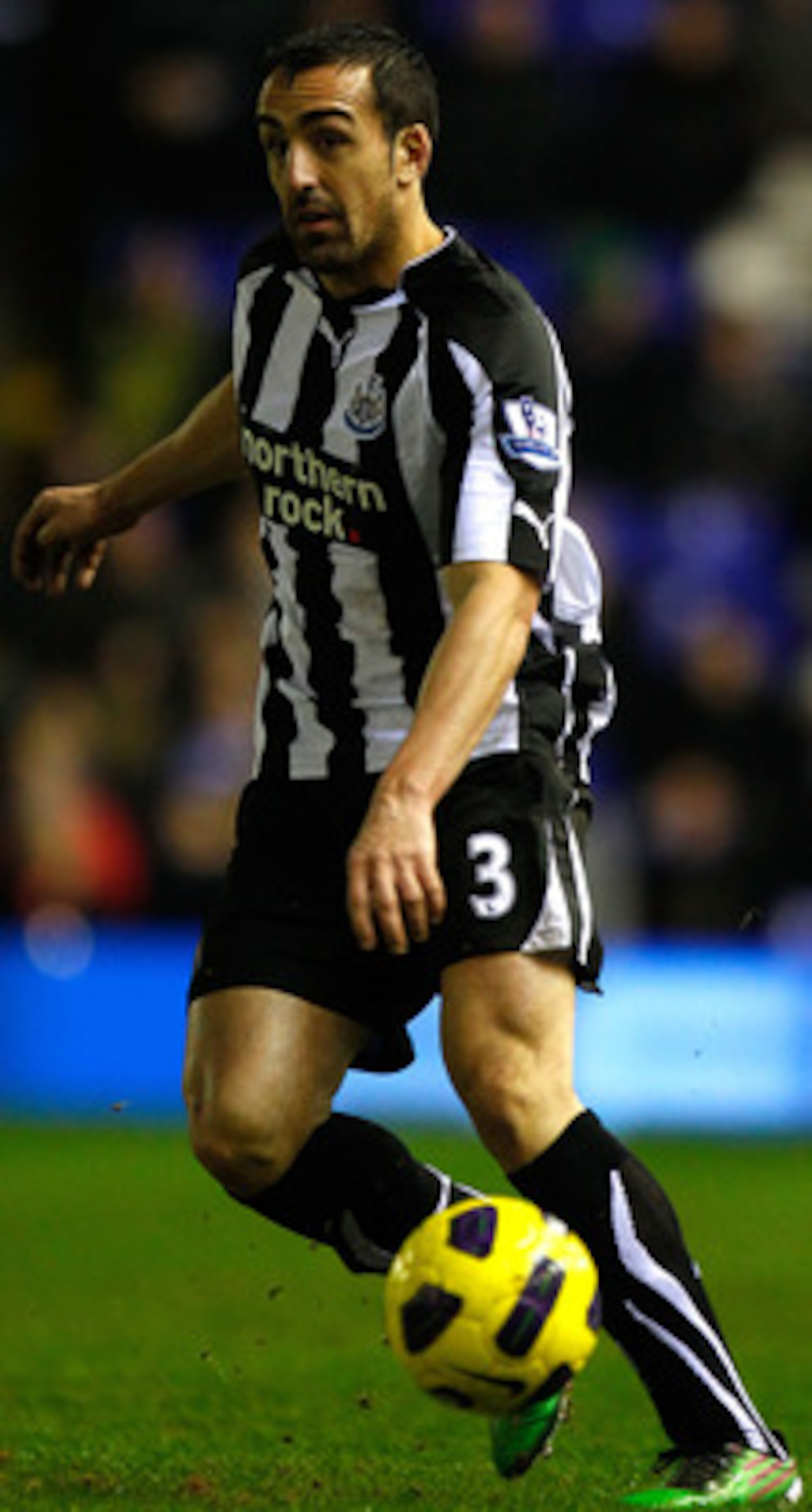 BIRMINGHAM, ENGLAND - FEBRUARY 15:  Newcastle defender Jose Enrique in action during the Barclays Premier League match between Birmingham City and Newcastle United at St Andrews on February 15, 2011 in Birmingham, England.  (Photo by Stu Forster/Getty Ima