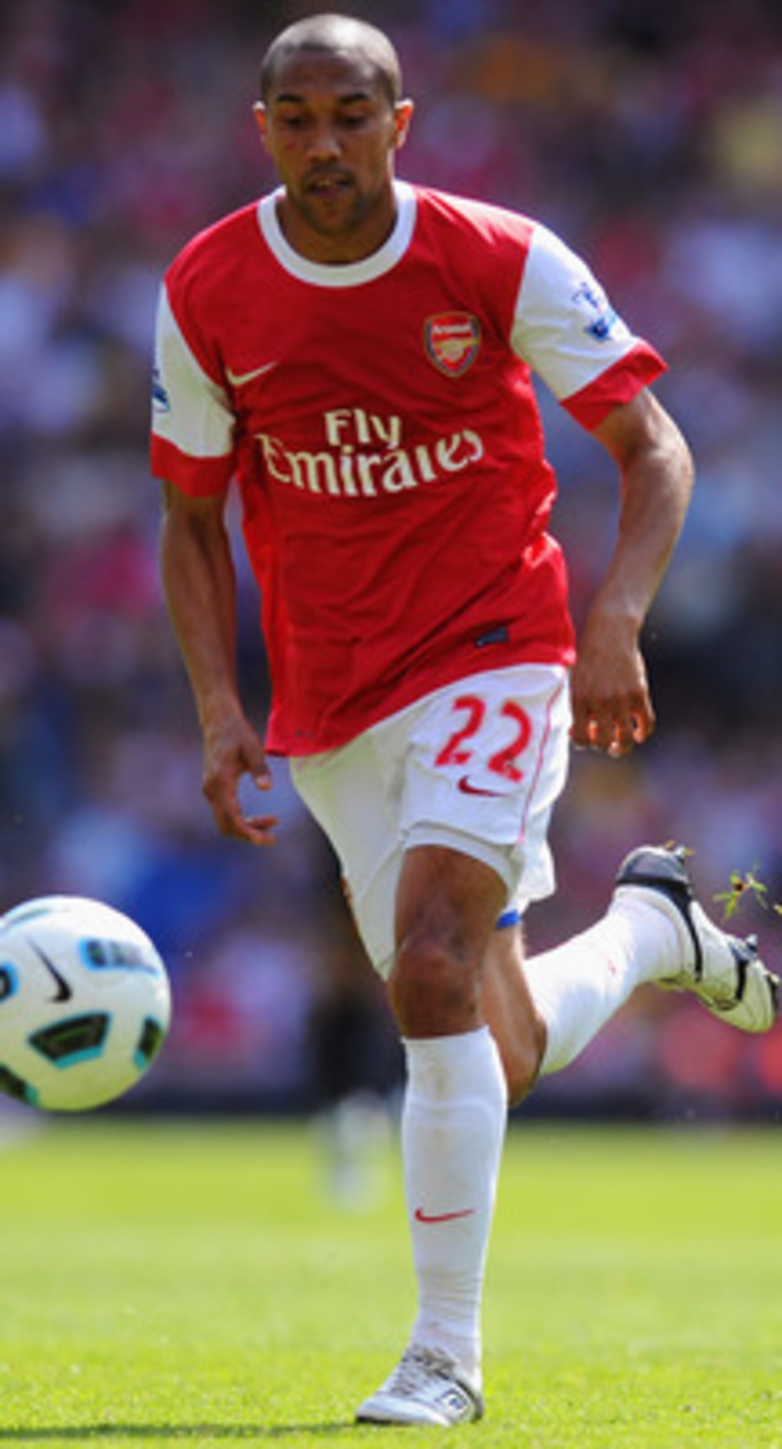 LONDON, ENGLAND - MAY 01:  Gael Clichy of Arsenal in action during the Barclays Premier League match between Arsenal and Manchester United at the Emirates Stadium on May 1, 2011 in London, England.  (Photo by Mike Hewitt/Getty Images)