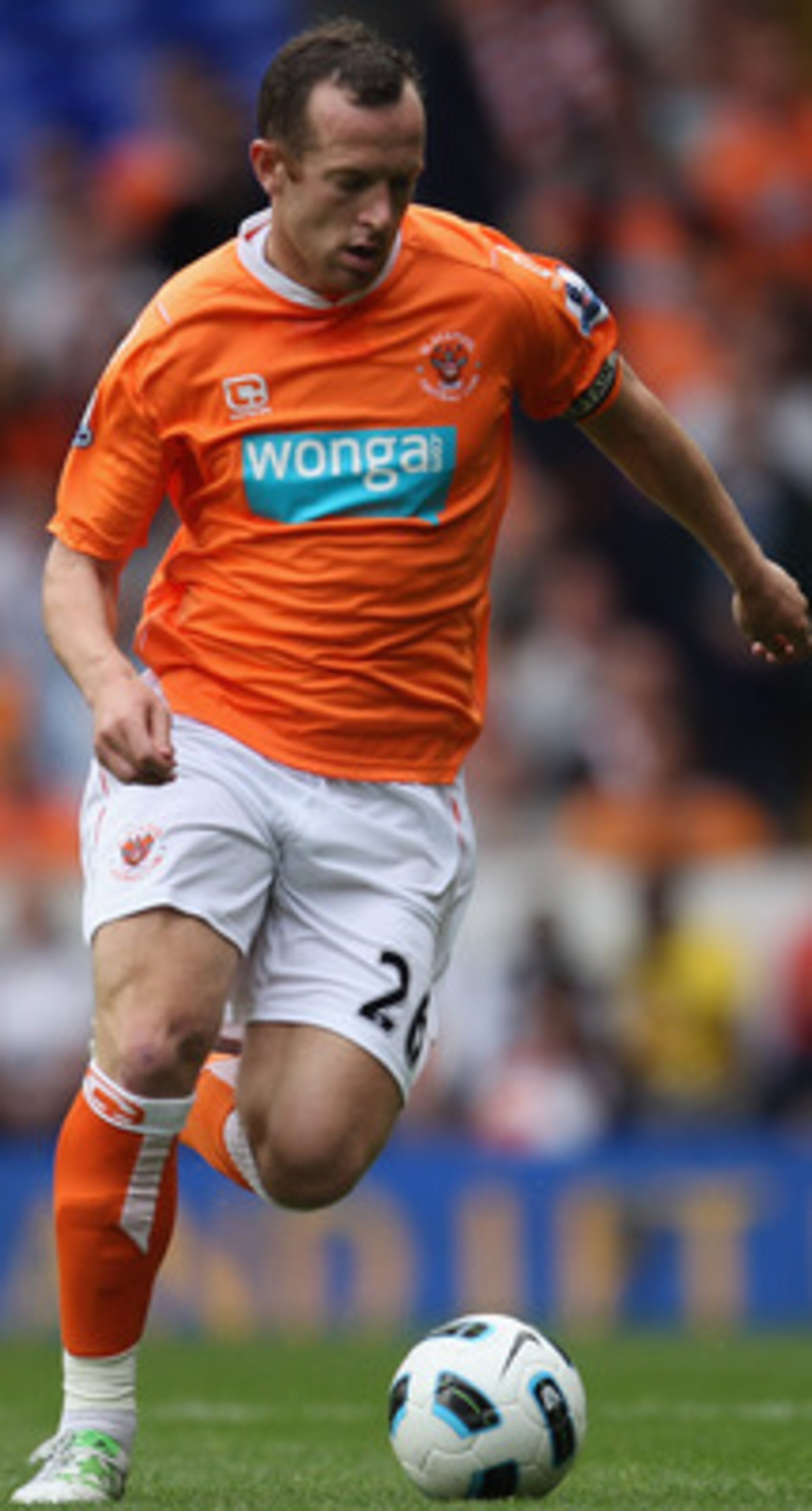LONDON, UNITED KINGDOM - MAY 07: Charlie Adam of Blackpool on the ball during the Barclays Premier League match between Tottenham Hotspur and Blackpool at White Hart Lane on May 7, 2011 in London, England.  (Photo by Scott Heavey/Getty Images)