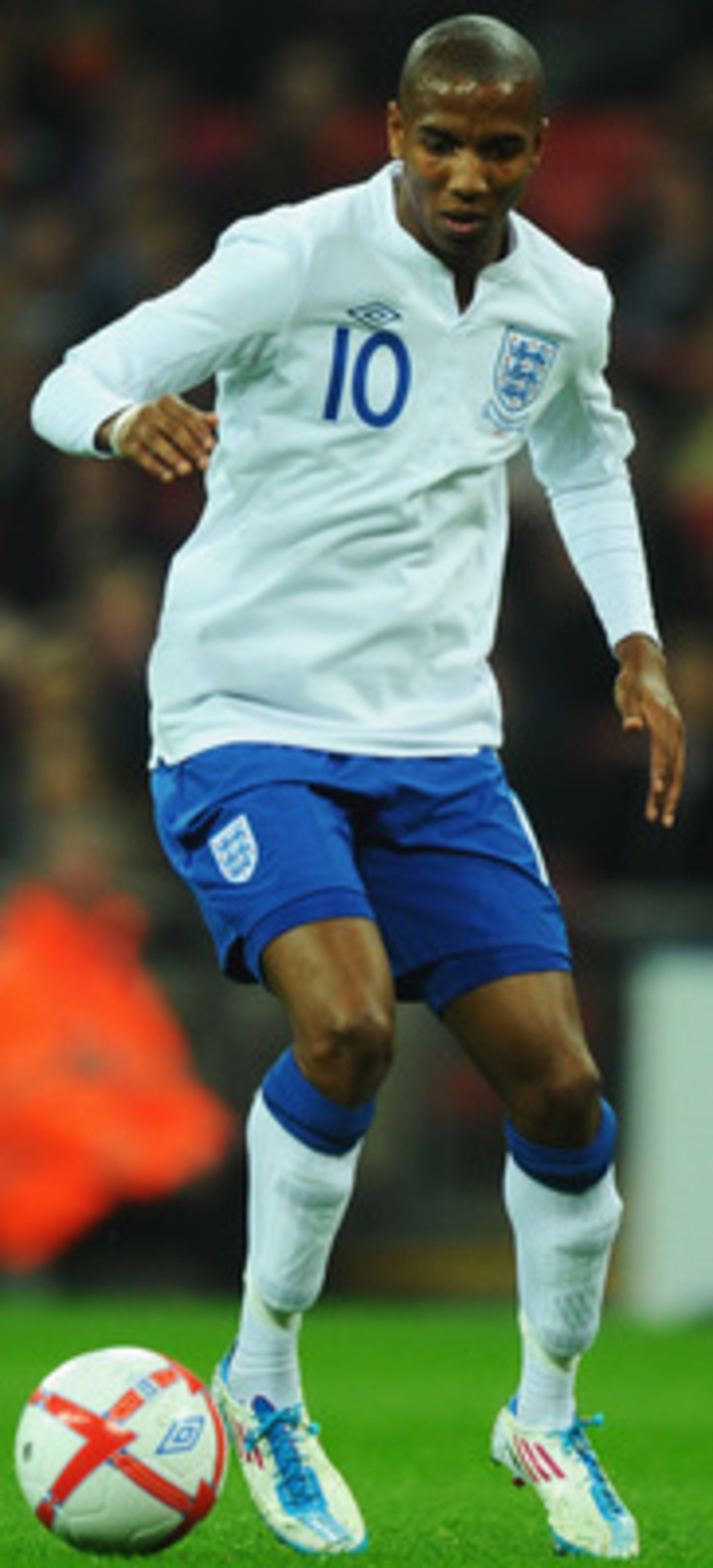 LONDON, ENGLAND - MARCH 29:  Ashley Young of England in action during the international friendly match between England and Ghana at Wembley Stadium on March 29, 2011 in London, England.  (Photo by Mike Hewitt/Getty Images)