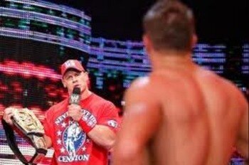 WWE Champion John Cena and The Miz Face-to-Face on RAW