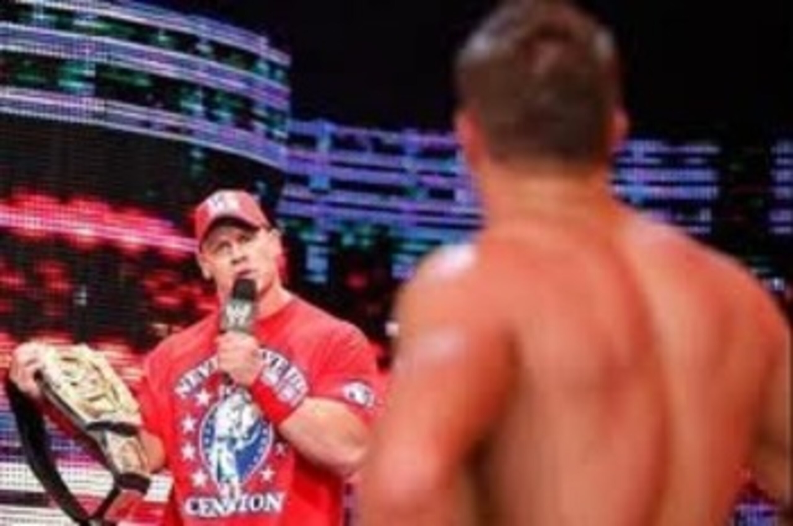 WWE Champion John Cena and The Miz Face-to-Face on RAW