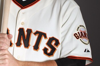 SCOTTSDALE, AZ - FEBRUARY 23: Gary Brown #86 of the San Francisco Giants poses for a portrait during media photo day at Scottsdale Stadium on February 23, 2011 in Scottsdale, Arizona.  (Photo by Ezra Shaw/Getty Images)
