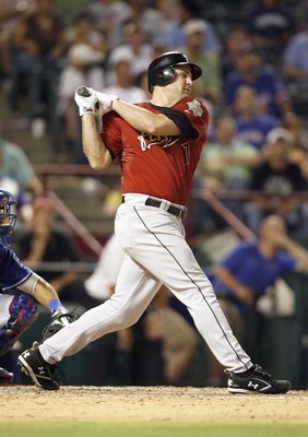 ARLINGTON, TX - JUNE 24: Lance Berkman#17 of the Houston Astros swings at the pitch against the Texas Rangers at the Rangers Ballpark on June 24, 2007 in Arlington, Texas. (Photo by Layne Murdoch/Getty Images)
