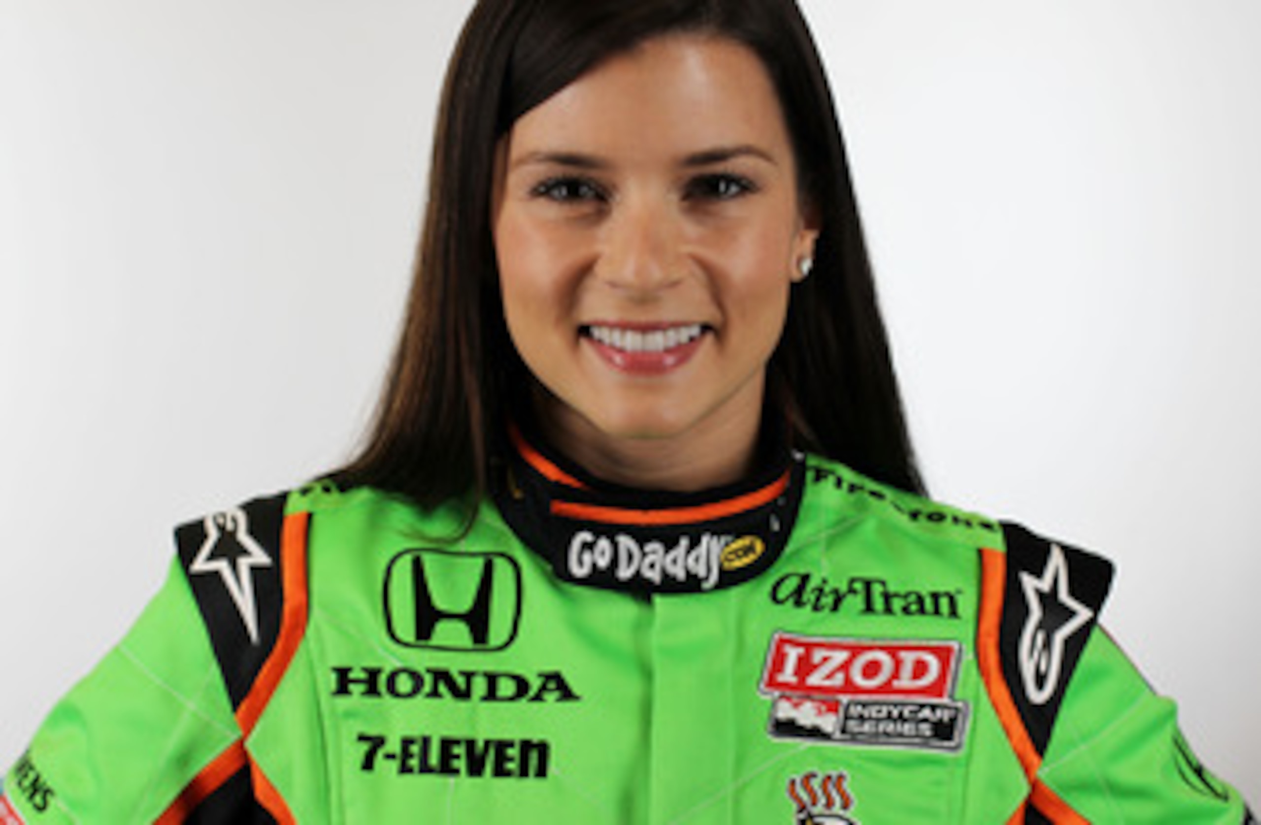 BIRMINGHAM, AL - MARCH 13:  Danica Patrick, driver of the #7 Andretti Motorsport Team GoDaddy.com Dallara Honda poses during the IRL Indy Car Series Media Day at Barber Motorsports Park on March 13, 2011 in Birmingham, Alabama.  (Photo by Nick Laham/Getty