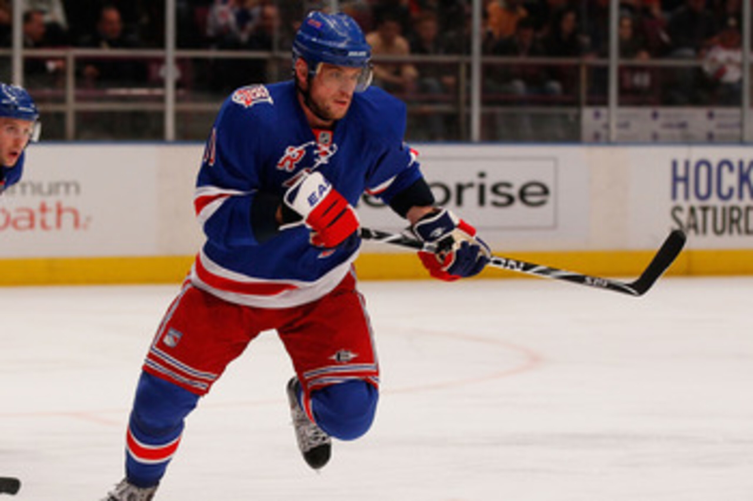 NEW YORK - MARCH 22:  Marian Gaborik #10 of the New York Rangers skates against the Florida Panthers on March 22, 2011 at Madison Square Garden in New York City, New York. Rangers defeated the Islanders 1-0.  (Photo by Mike Stobe/Getty Images)