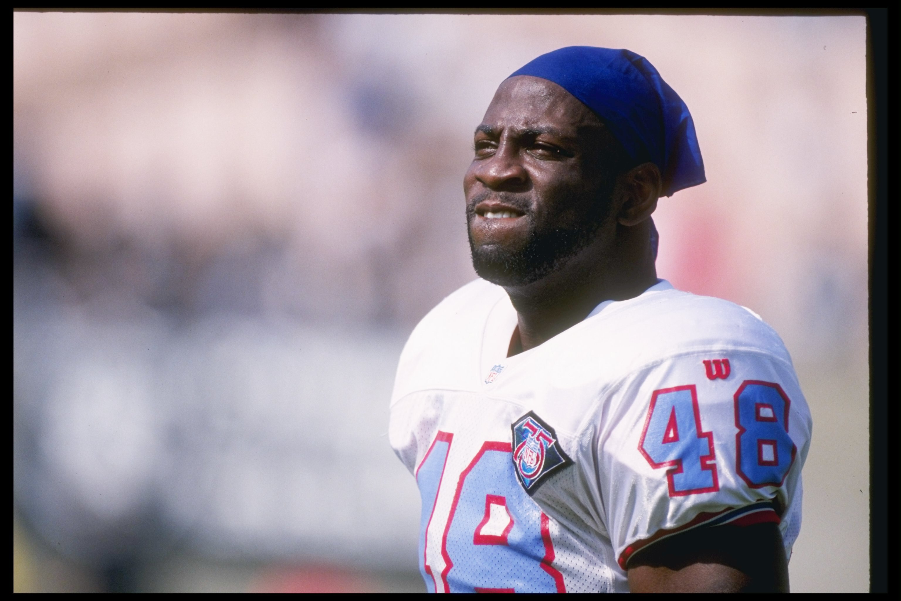 30 Oct 1994: John Henry Mills of the Houston Oilers during the Oilers 17-14 loss to the Los Angeles Raiders at the Memorial Coliseum in Los Angeles, California.